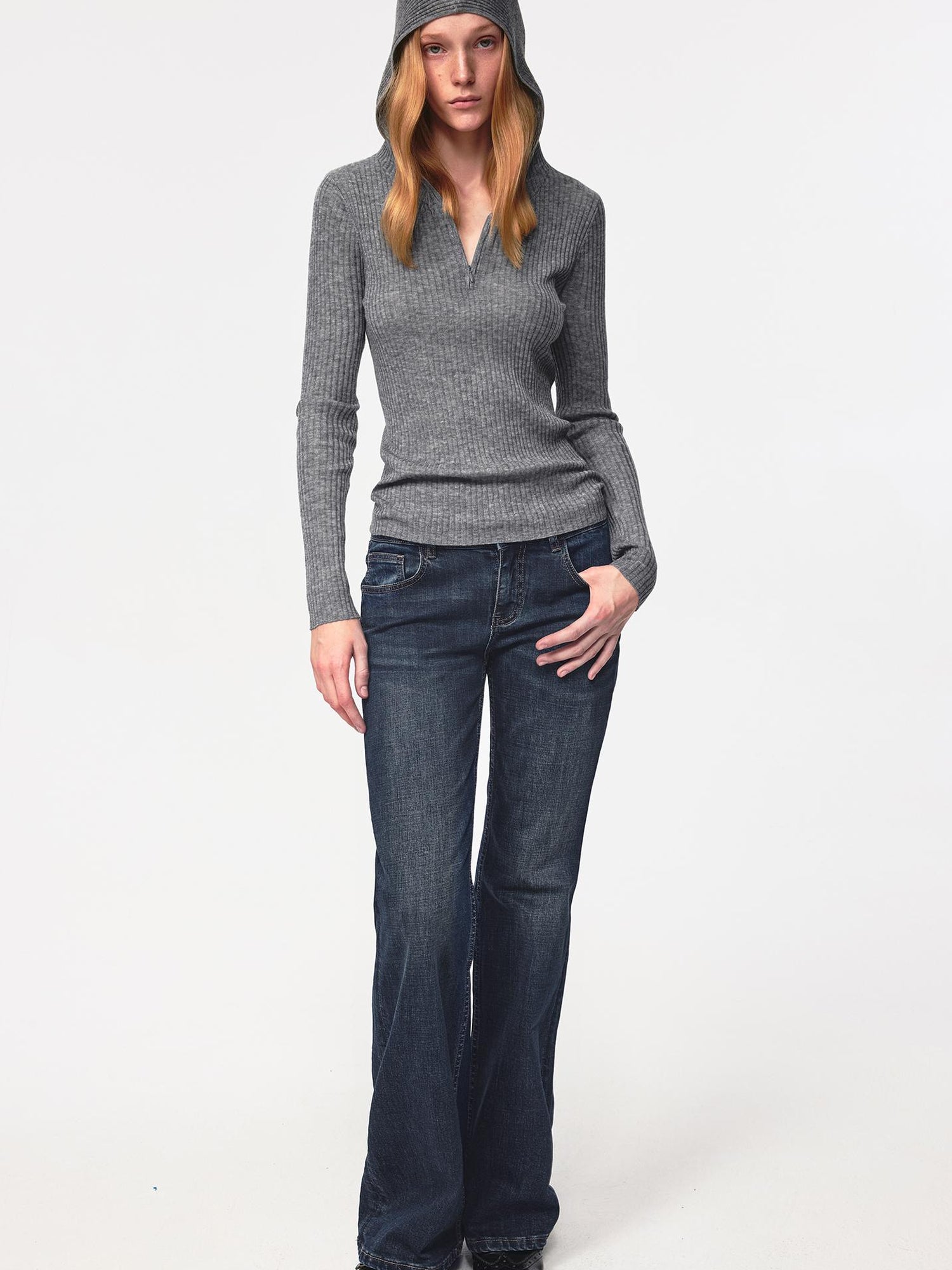 Northbutsouth Indigo Wash Low Mid Rise Slim Fit Vintage Denim Pants