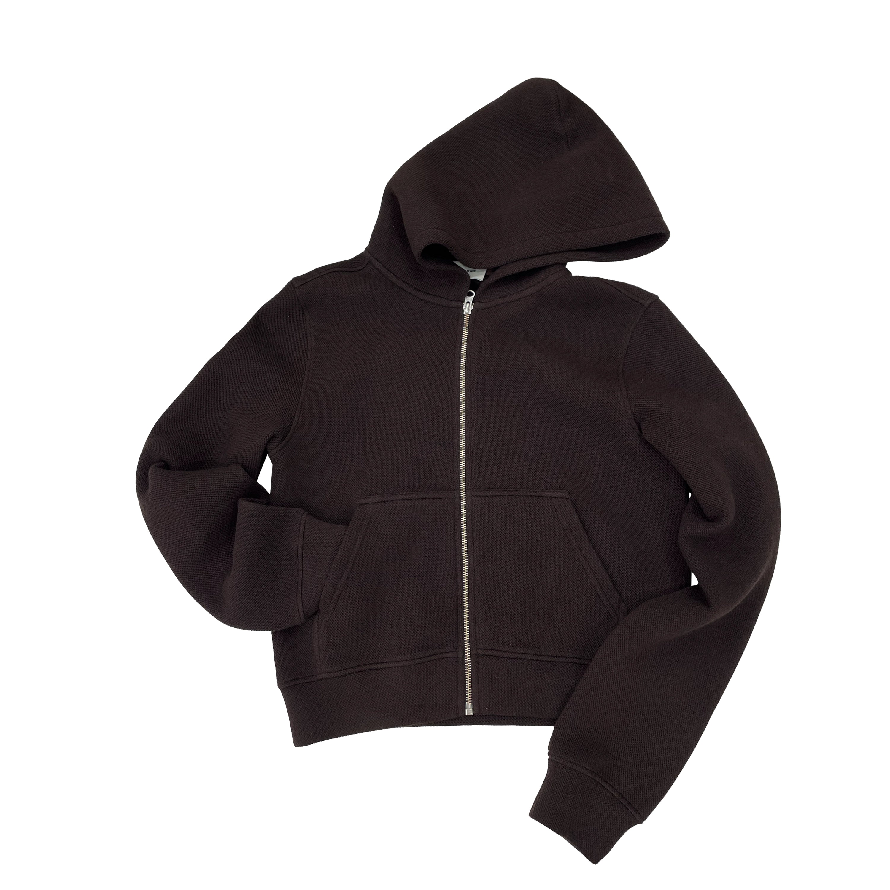 Northbutsouth Jacquard Knit Slim Fit Cropped Hooded Sweatshirt MISSTT