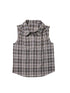 Japanese Checkered Sleeveless Vest Pleated Skirt Set