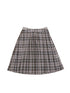 Japanese Checkered Sleeveless Vest Pleated Skirt Set