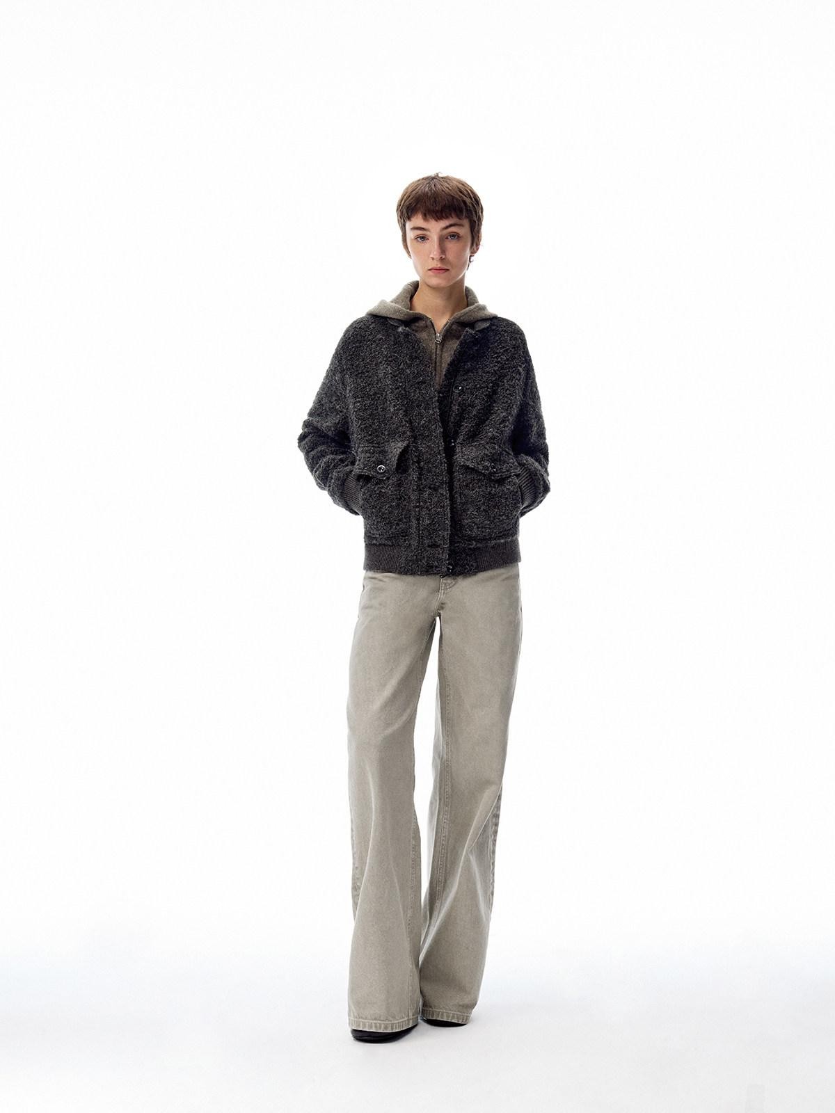 Northbutsouth Khaki Green Low Rise Zip Fly Loose Fit Casual Women&