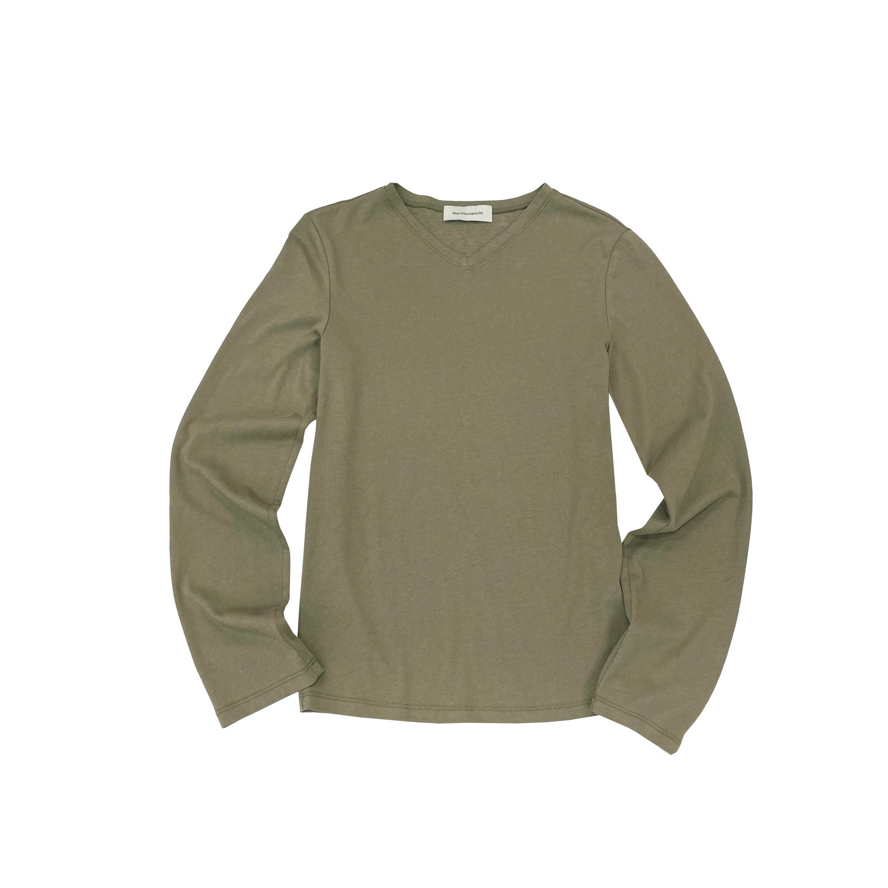 Northbutsouth Lightweight Bamboo Cotton V-Neck Relaxed Fit Tee MISSTT