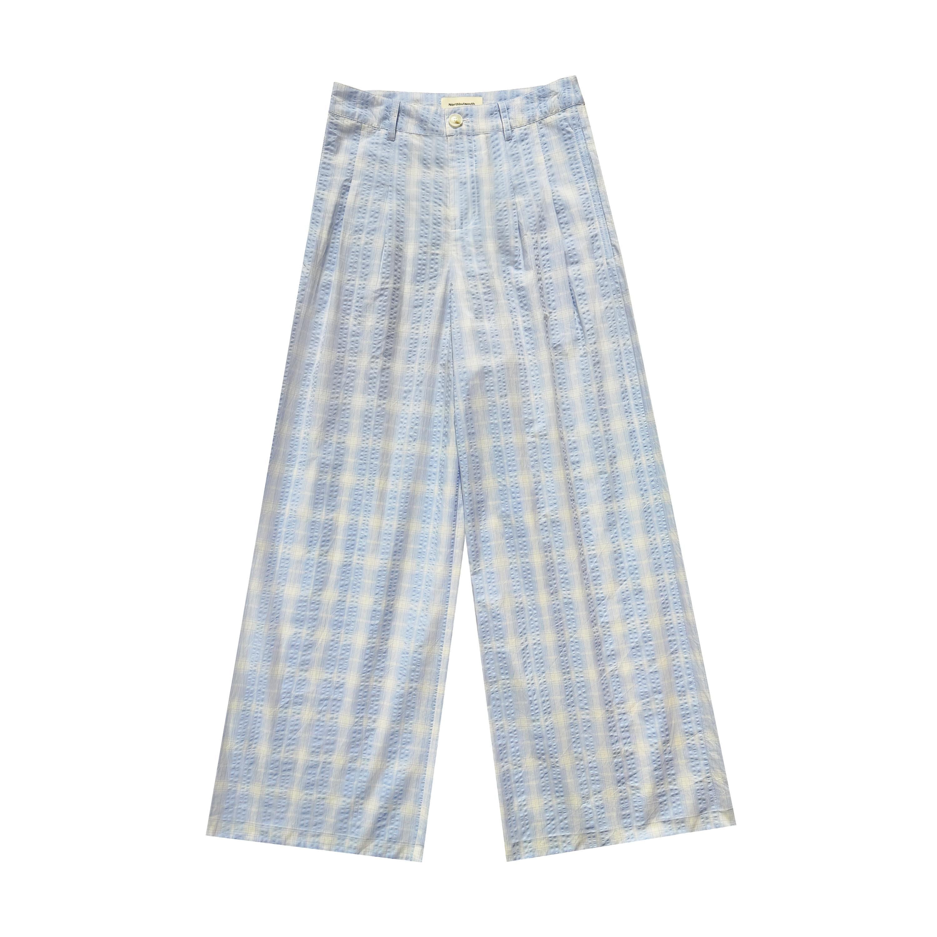 Northbutsouth_Lightweight_Bubble_Texture_Plaid_Mid_Rise_Women&