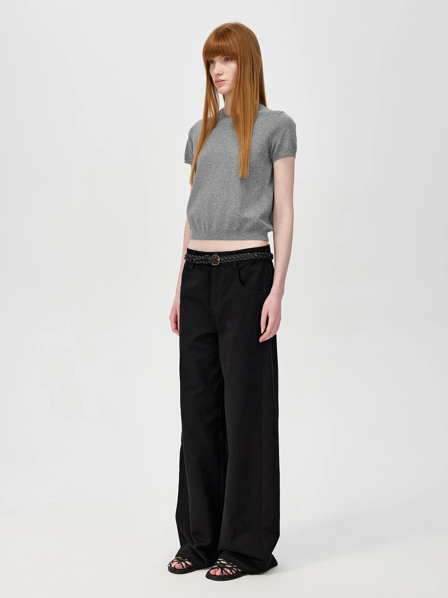 Lightweight Knit T-shirt In Multiple Colors