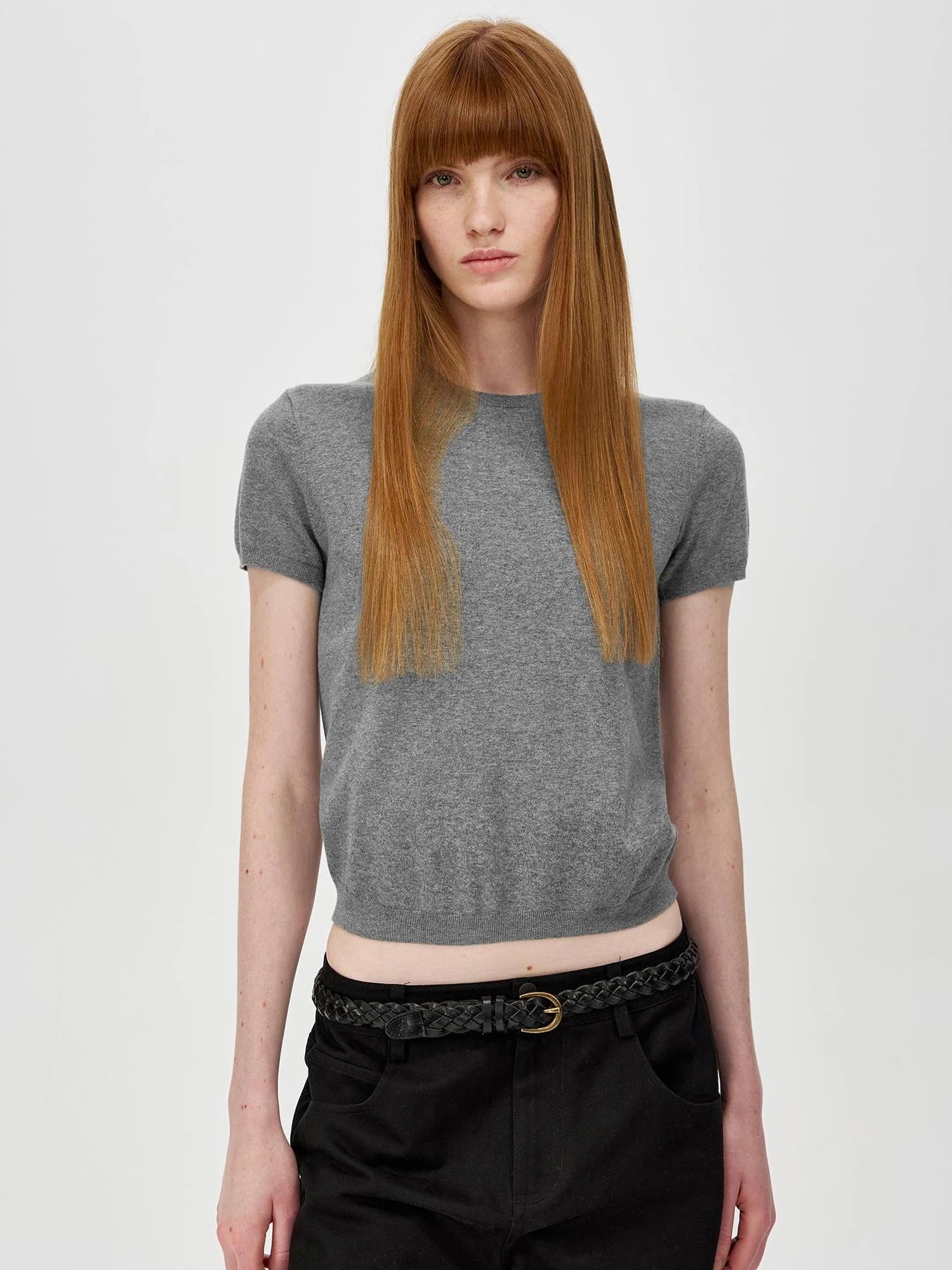 Lightweight Knit T-shirt In Multiple Colors