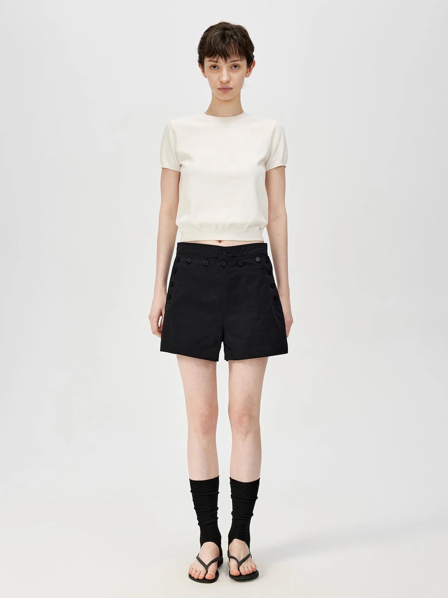 Lightweight Knit T-shirt In Multiple Colors