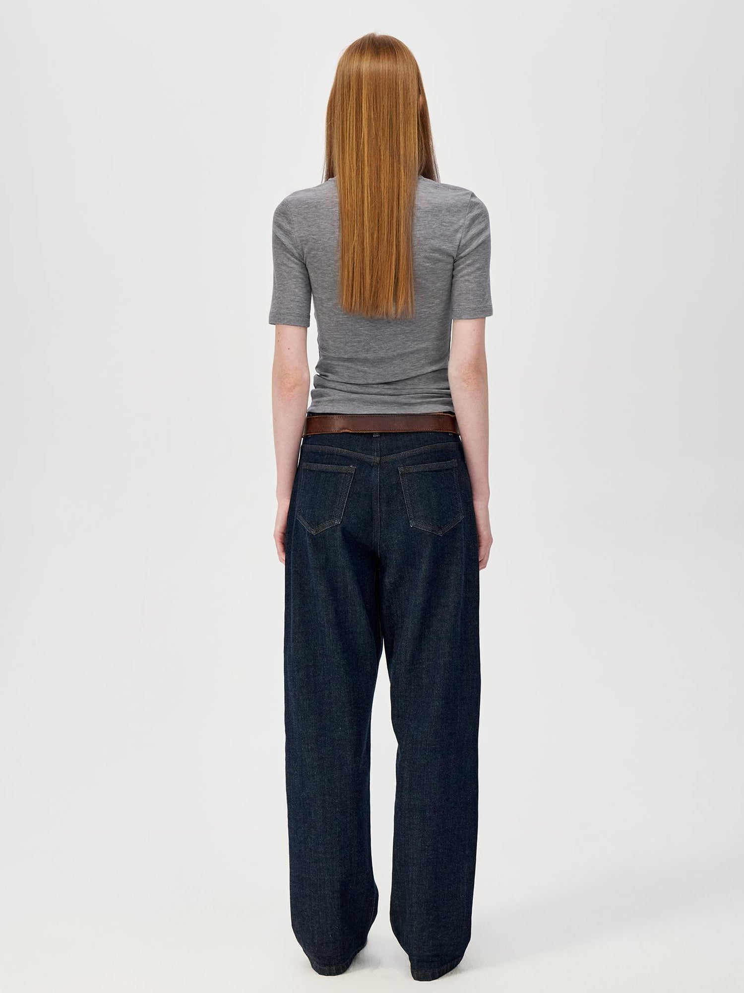 Northbutsouth Lightweight Merino Wool Slim Fit Tee V-neck T-shirt Long Sleeve