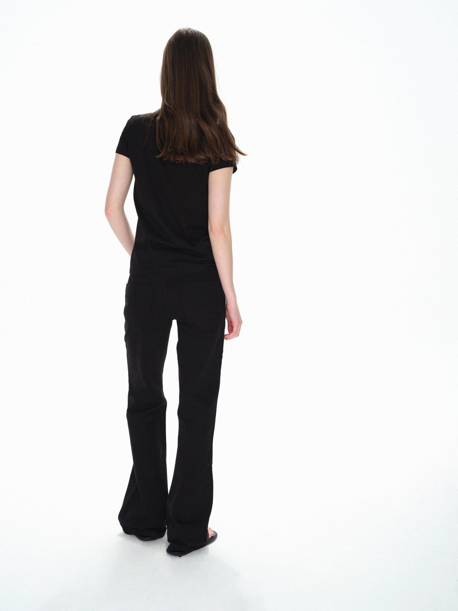 Northbutsouth Lightweight Ribbed Cotton Slim Fit T-shirt