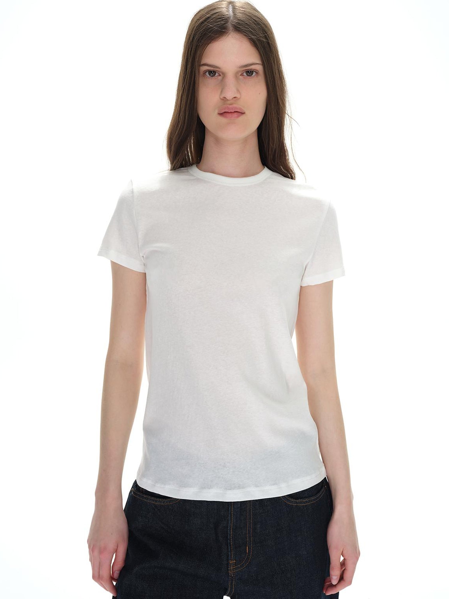 Northbutsouth Lightweight Ribbed Cotton Slim Fit T-shirt