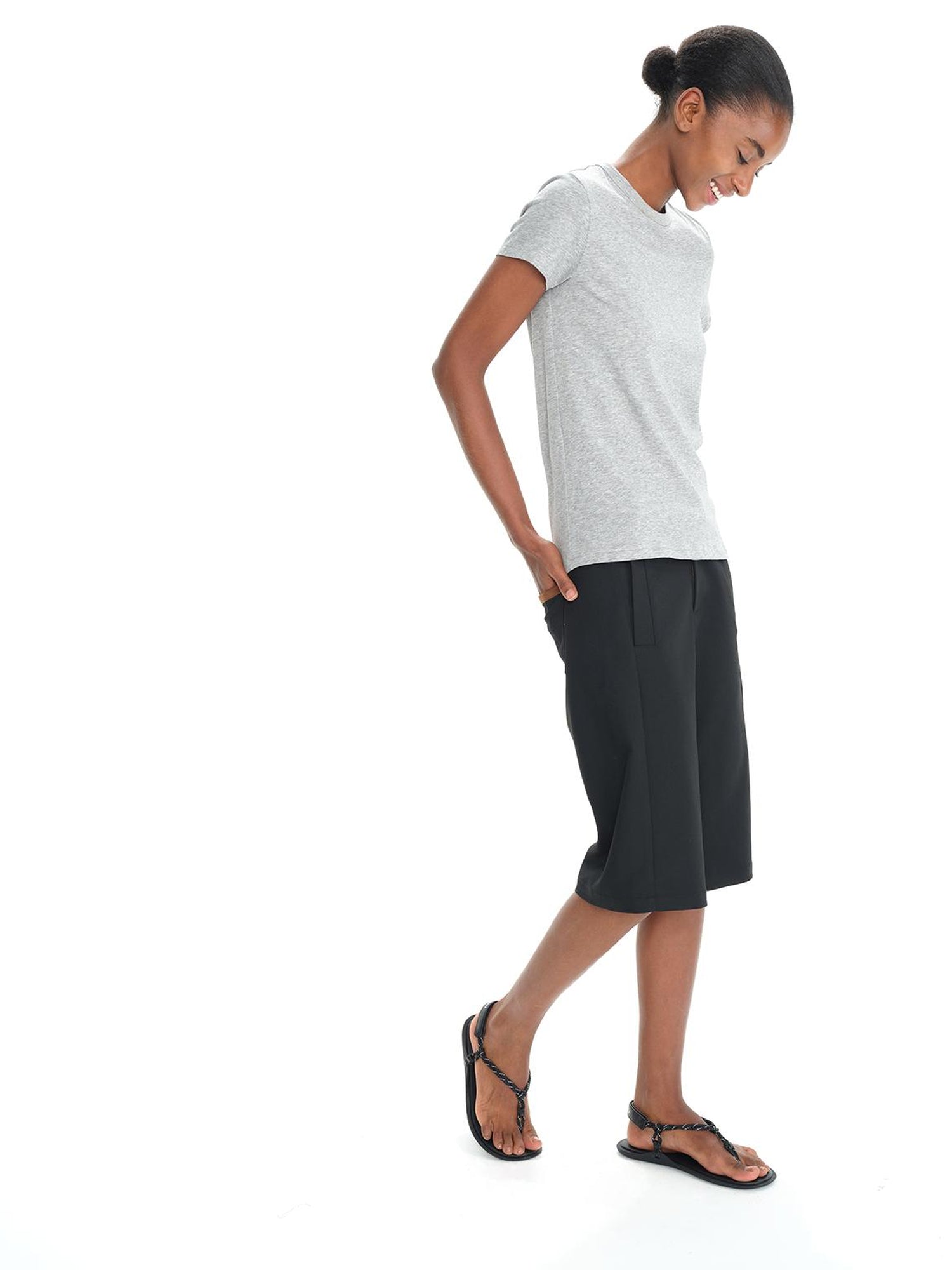 Northbutsouth Lightweight Ribbed Cotton Slim Fit T-shirt