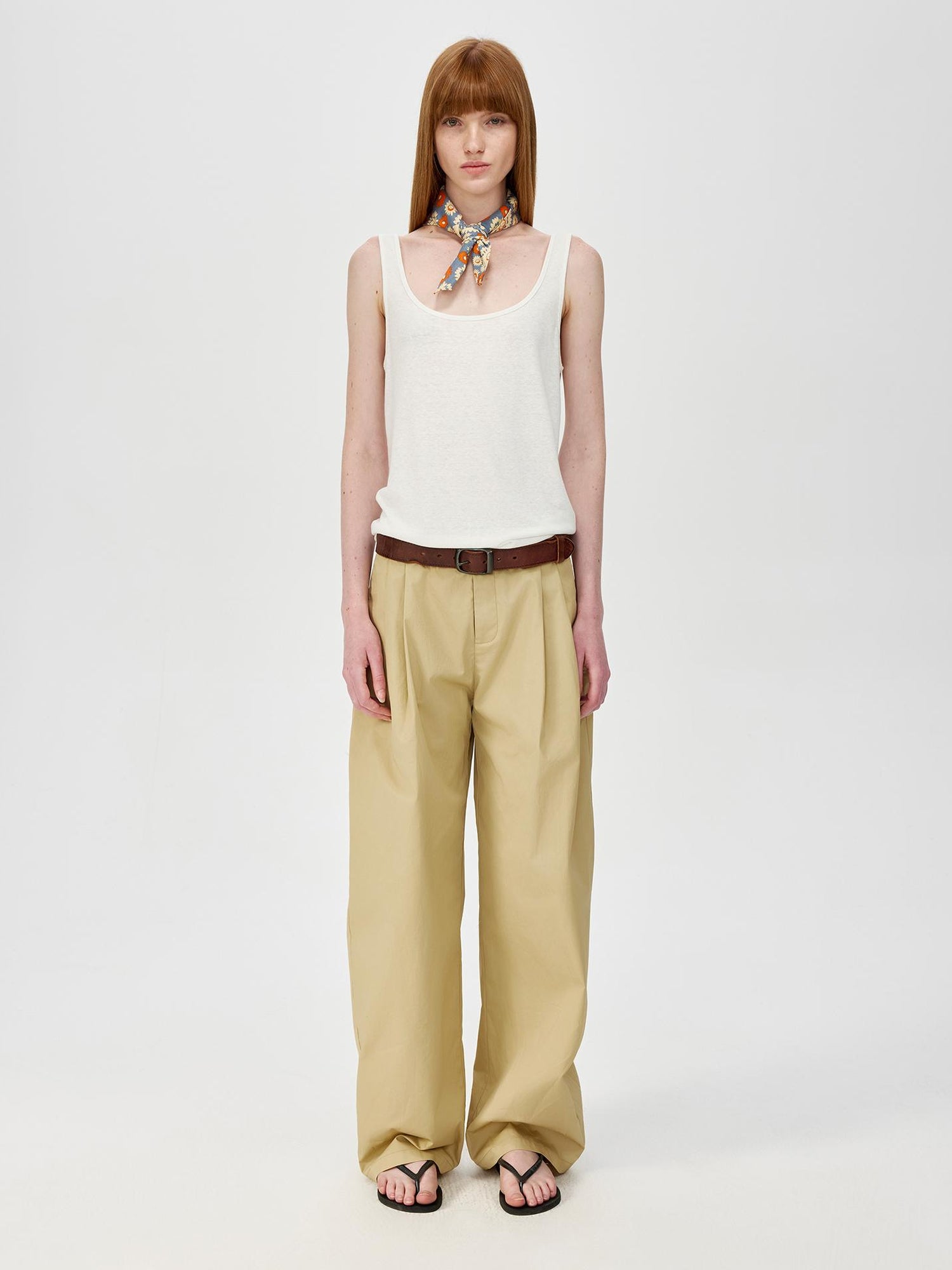 Northbutsouth Lightweight U Neck Linen Blend Relaxed Holiday Vest