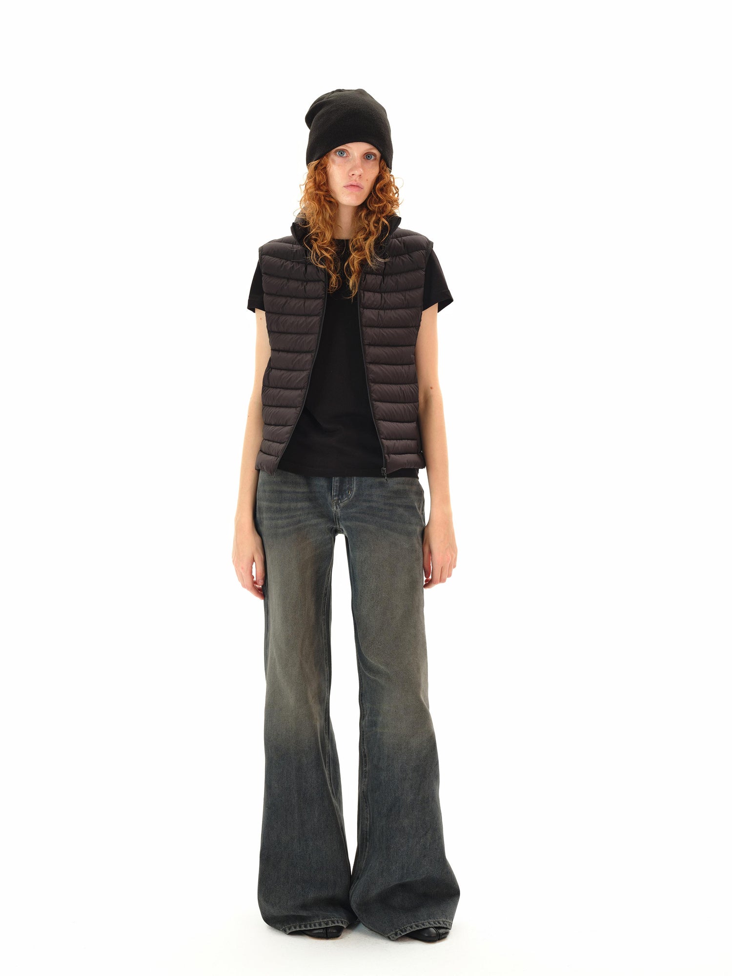 Northbutsouth Low Rise Flared Distressed Vintage Wash Jeans