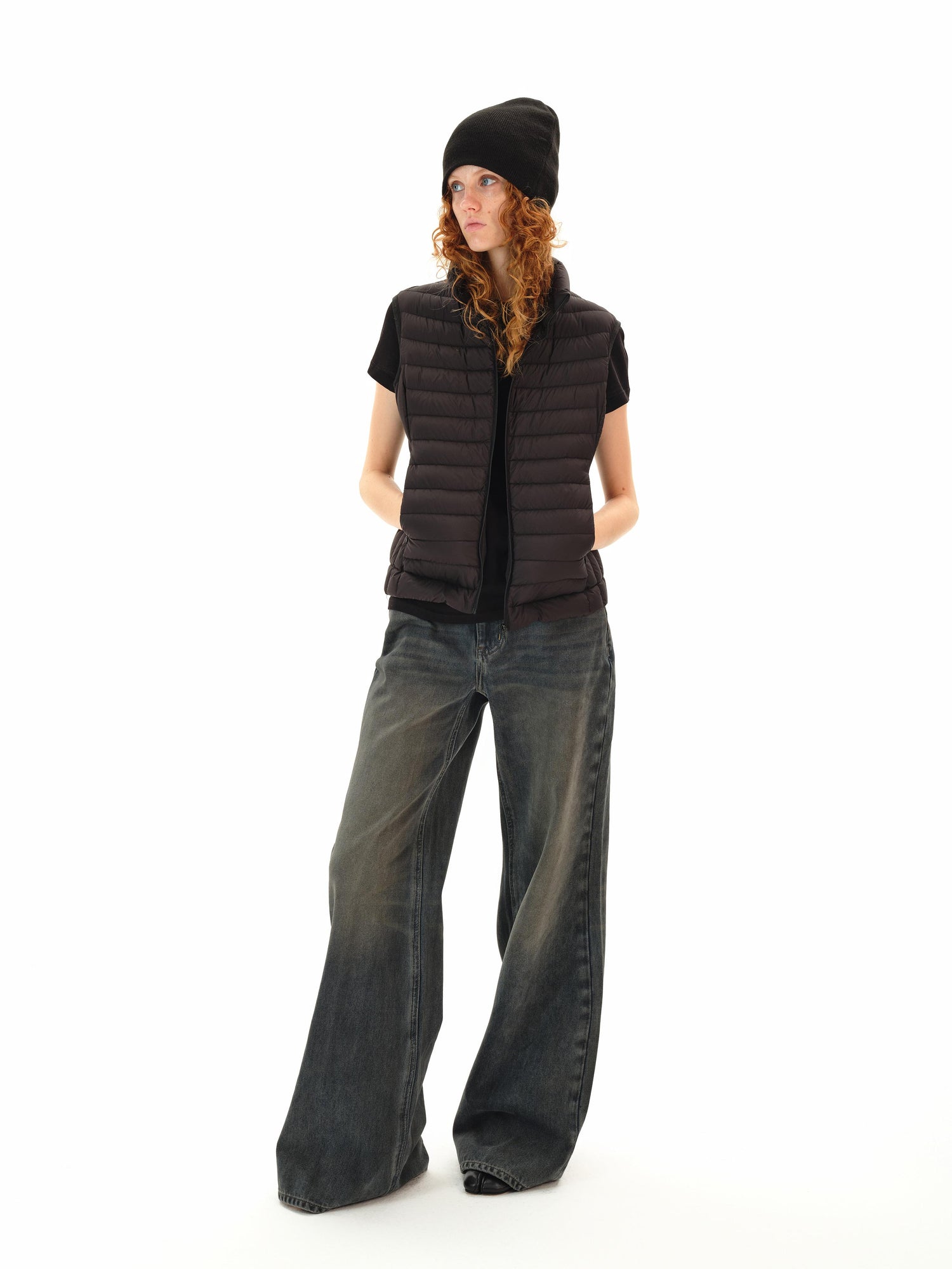 Northbutsouth Low Rise Flared Distressed Vintage Wash Jeans