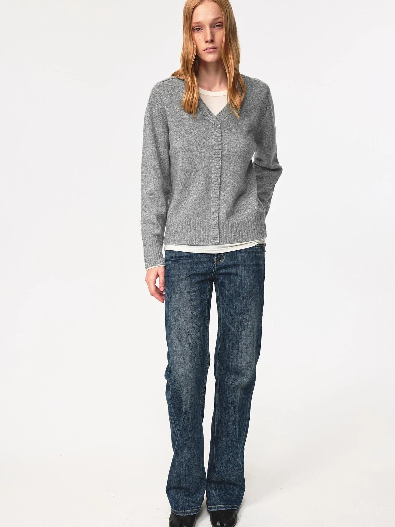 Low Rise Slim Fit Vintage Washed Stretch Denim Jeans