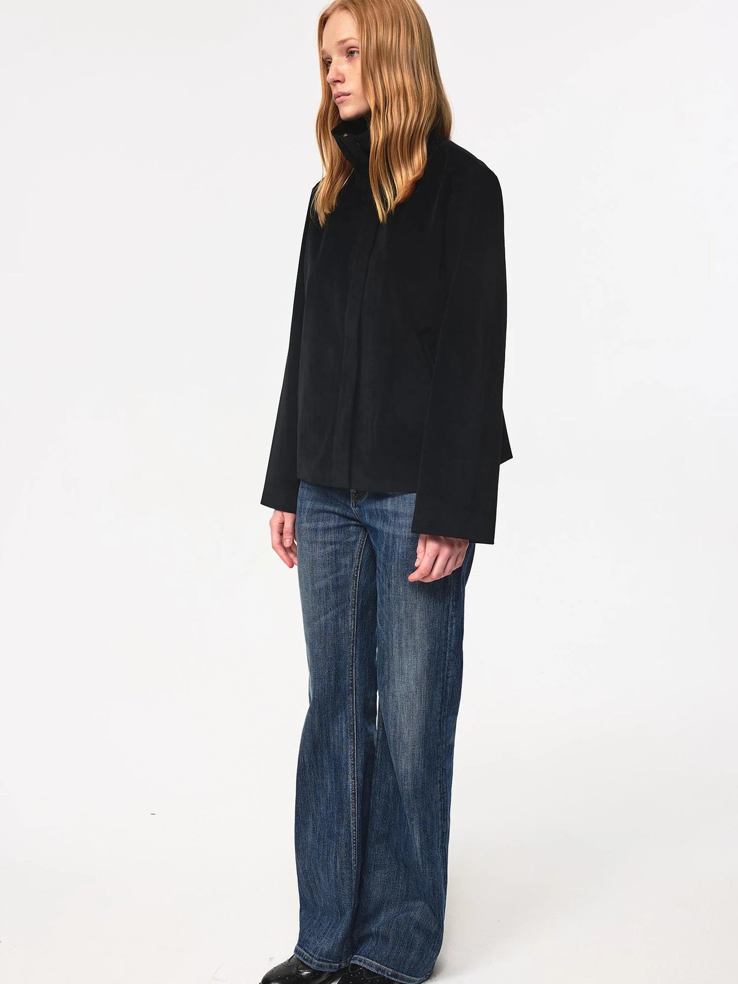 Low Rise Slim Fit Vintage Washed Stretch Denim Jeans