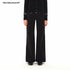 Northbutsouth Low Rise Wide Leg Black Twill Denim Trousers MISSTT