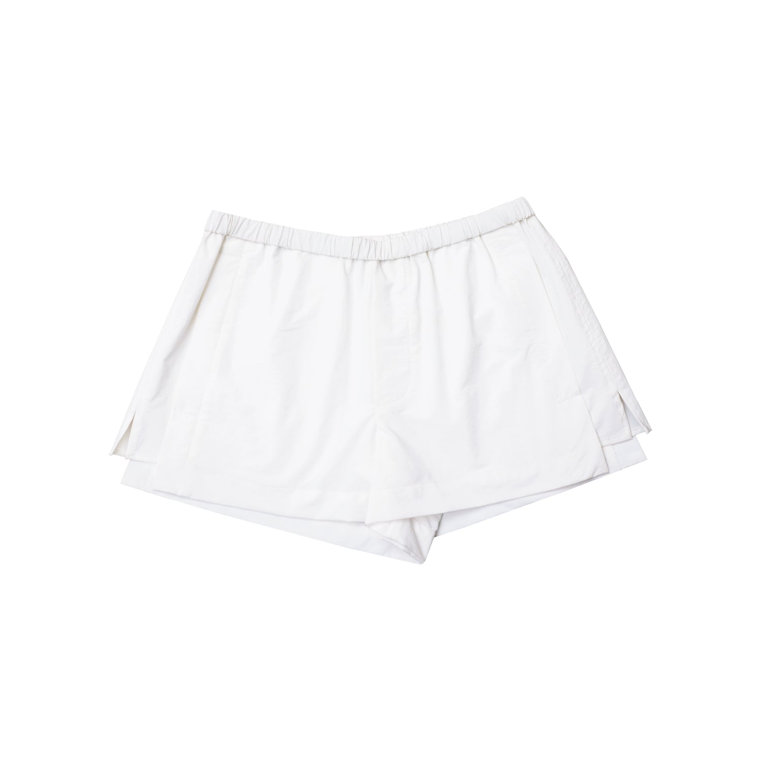 Northbutsouth Mid Rise Black White Foldable Waistband Sport Shorts MISSTT