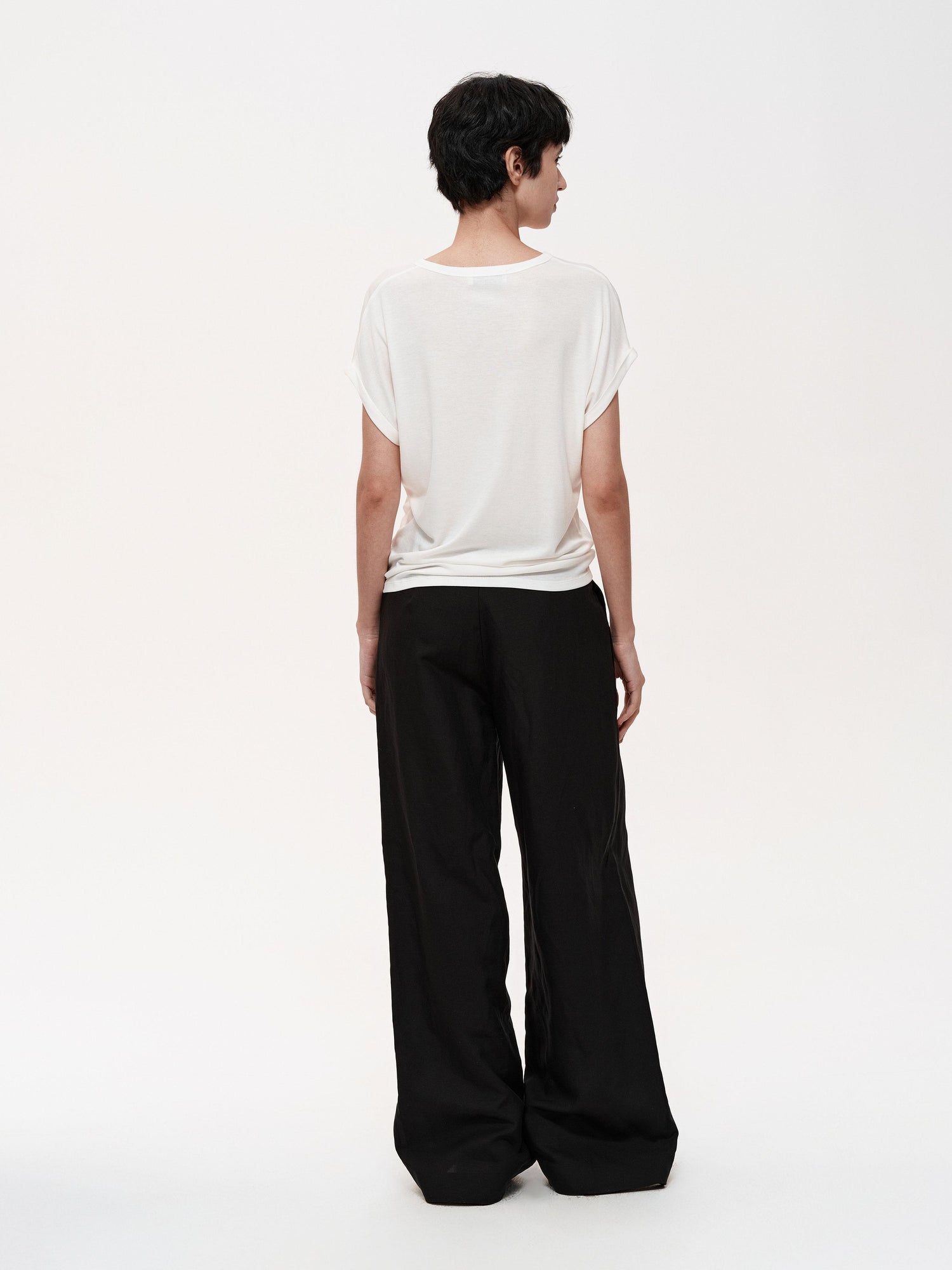 Northbutsouth Mid Rise Linen Blend Relaxed Fit Straight Leg Pants