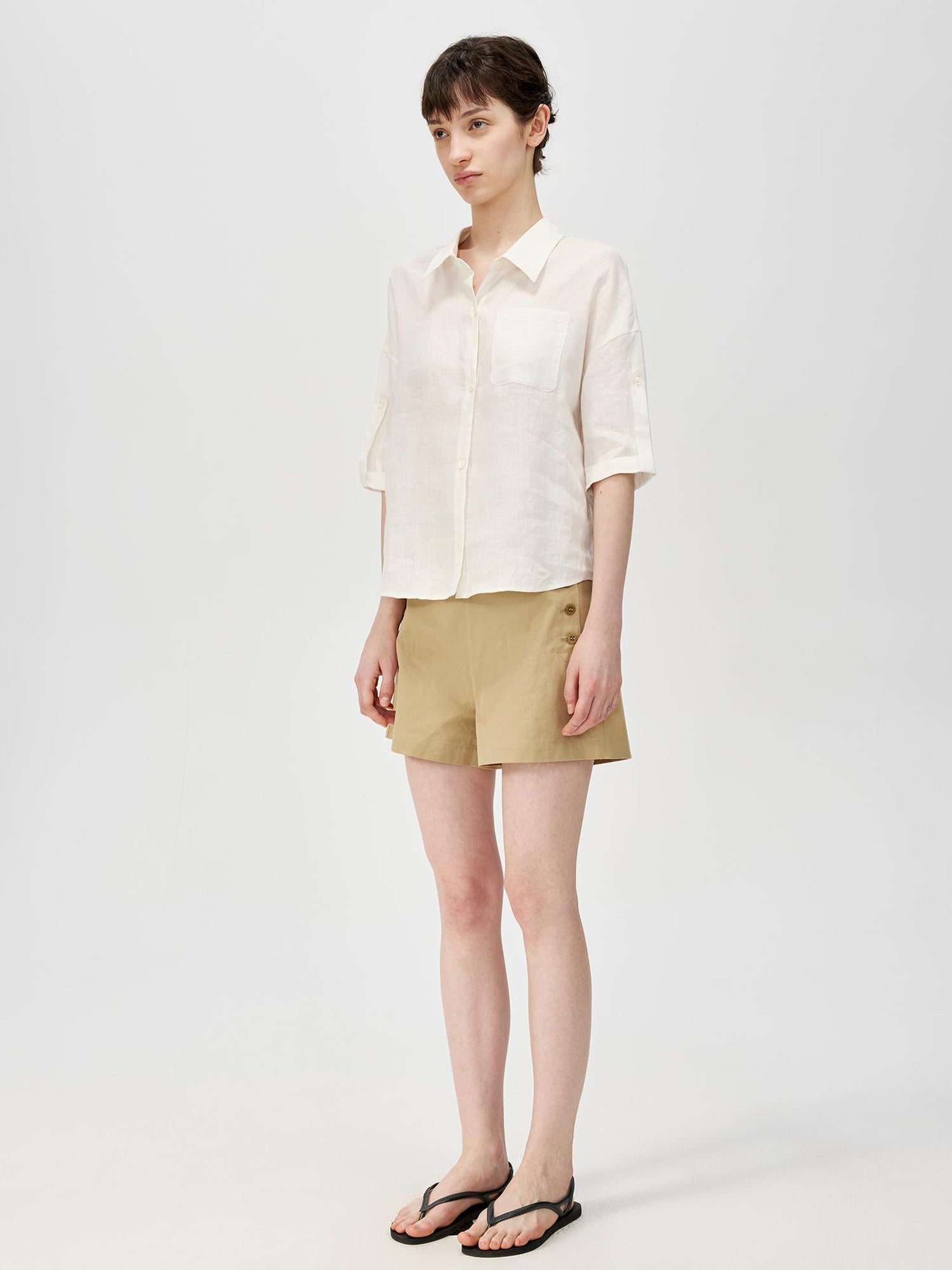 Northbutsouth Multi Button Deck Shorts In Three Colors