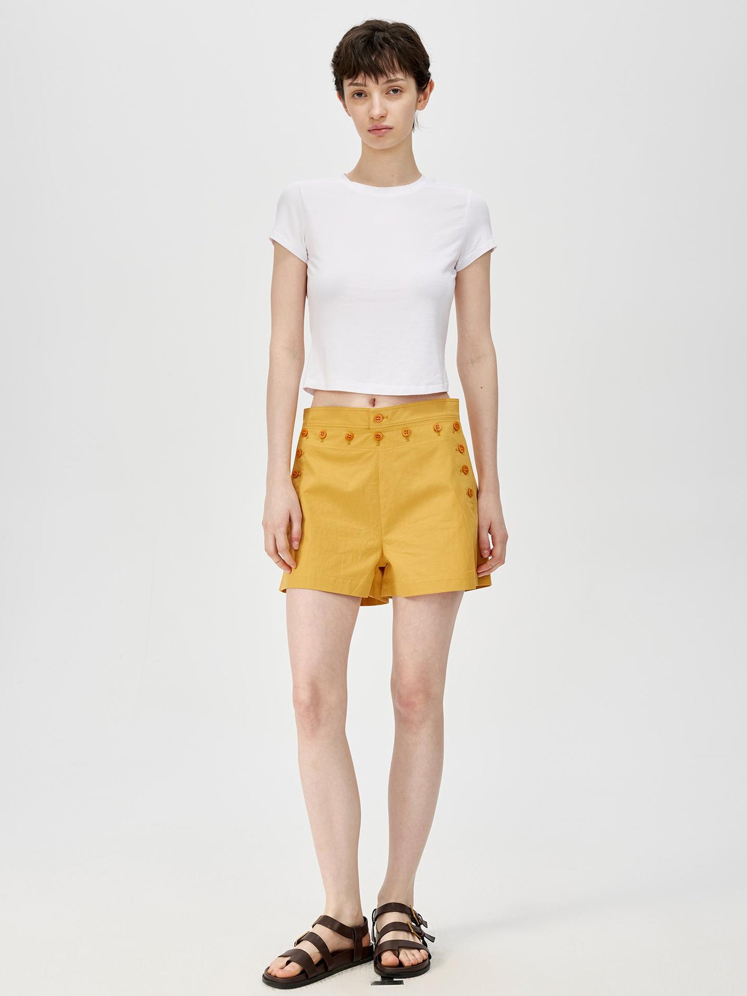 Northbutsouth Multi Button Deck Shorts In Three Colors