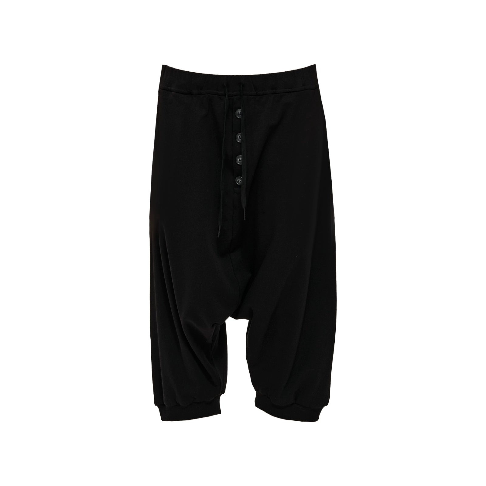 Northbutsouth_Multi_Button_Drawstring_Drop_Crotch_Casual_Shorts_MISSTT