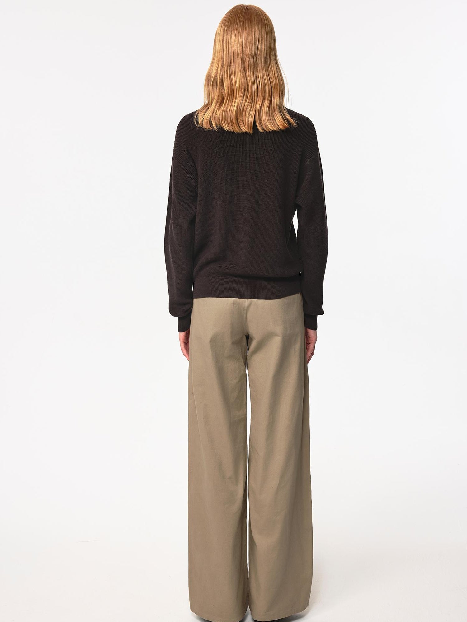 Northbutsouth Multi Button Twill Relaxed Fit Straight Leg Pants