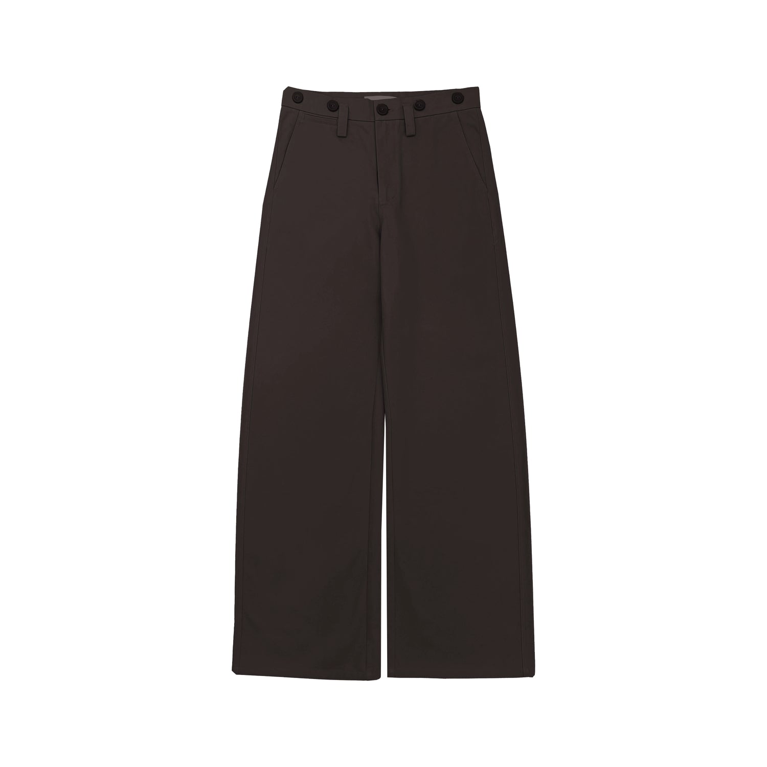 Northbutsouth Multi Button Twill Relaxed Fit Straight Leg Pants MISSTT