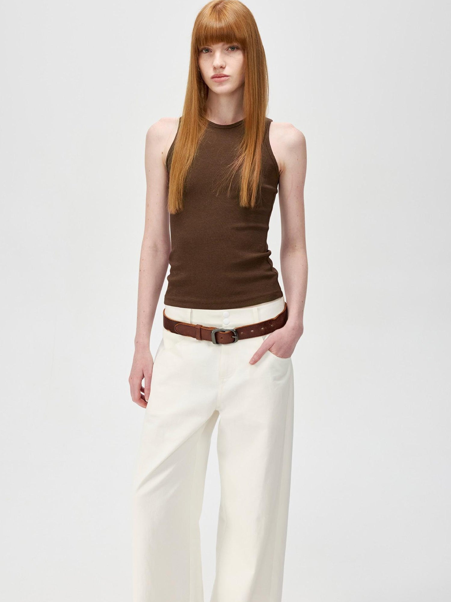 Northbutsouth Multi Color Round Neck Slim Fit Camisole With Side Support