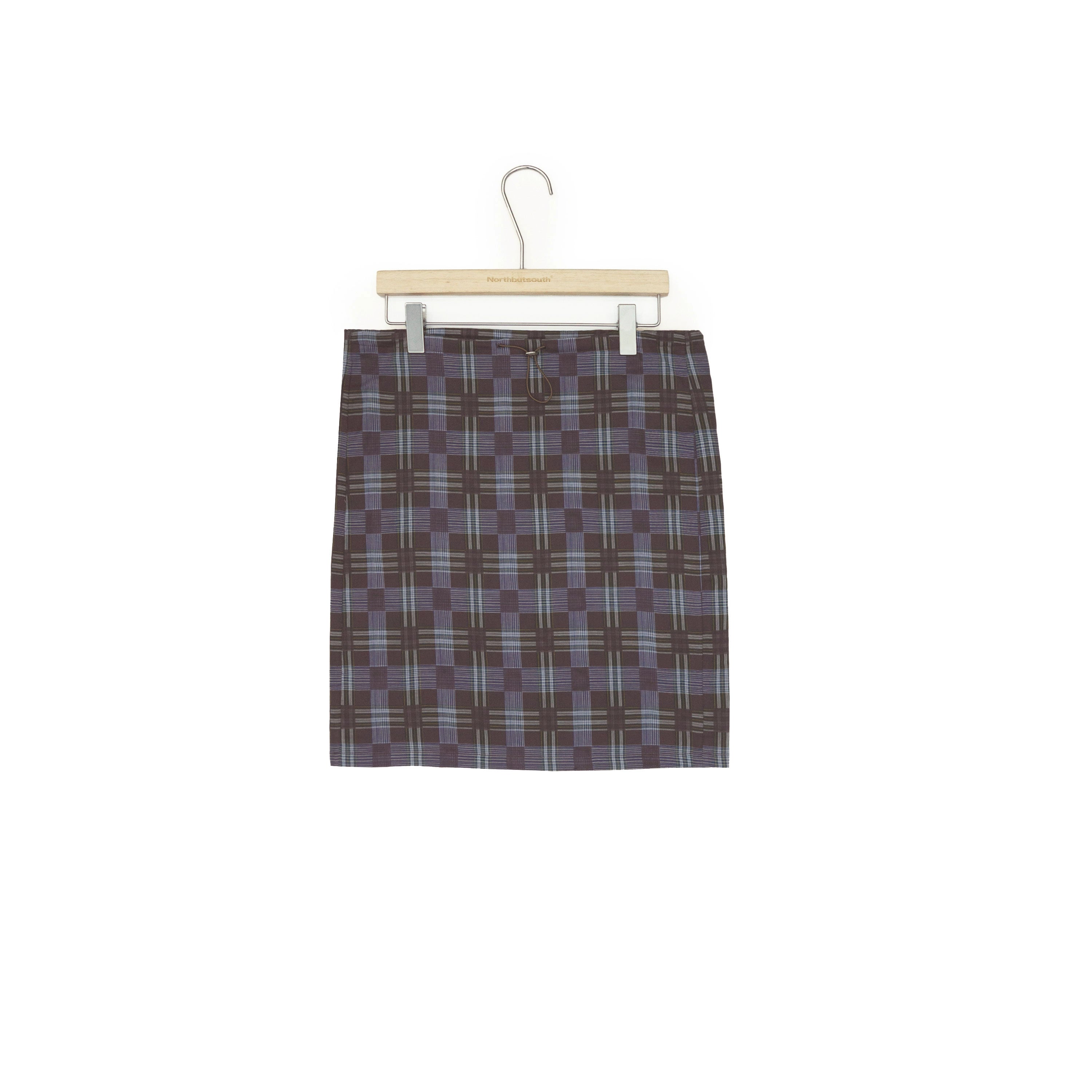 Northbutsouth Multi Way Drawstring Plaid Skirt And Tube Top Set MISSTT