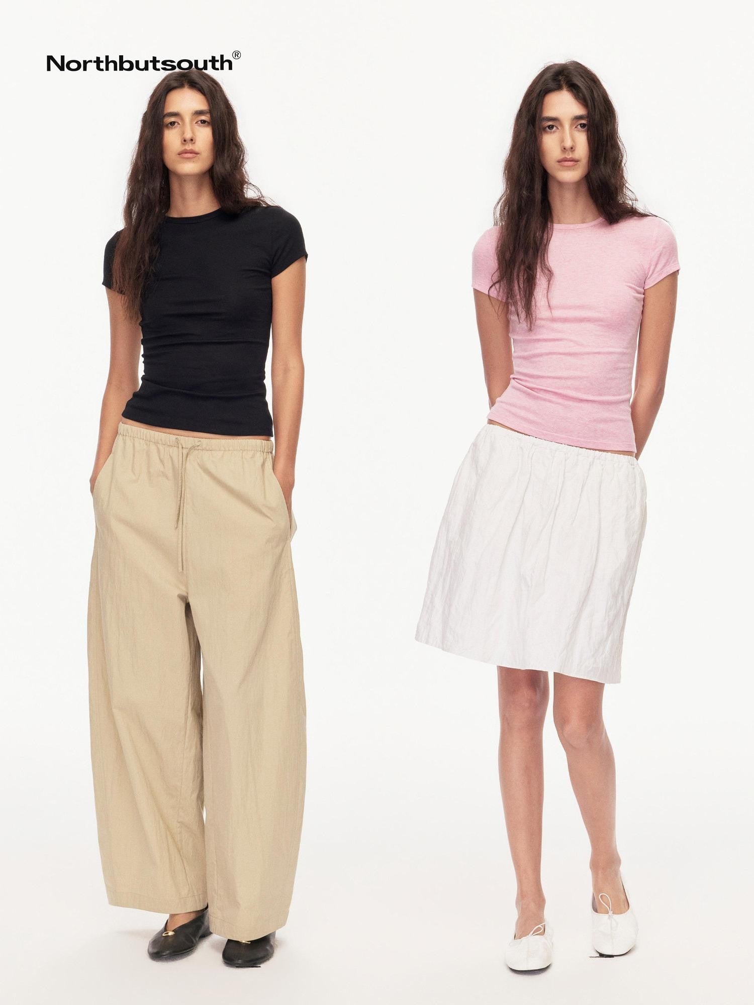Northbutsouth Multicolor Crew Neck Slim Fit Women&