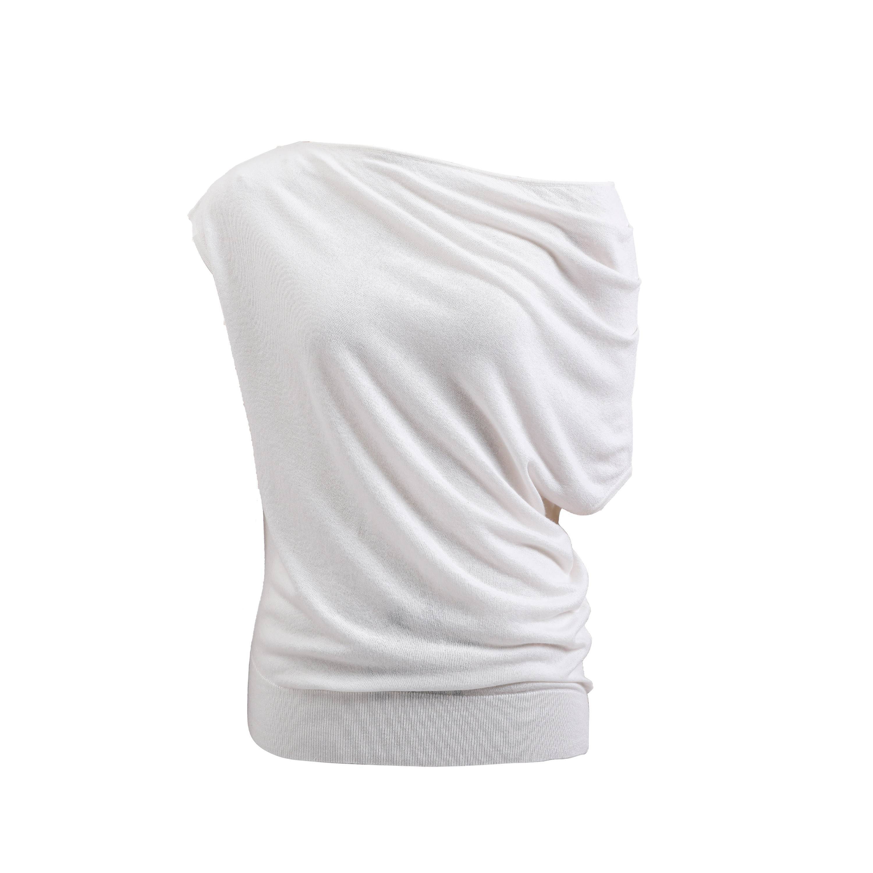 Northbutsouth_Multicolor_Knit_Gathered_Slanted_Neck_Women&