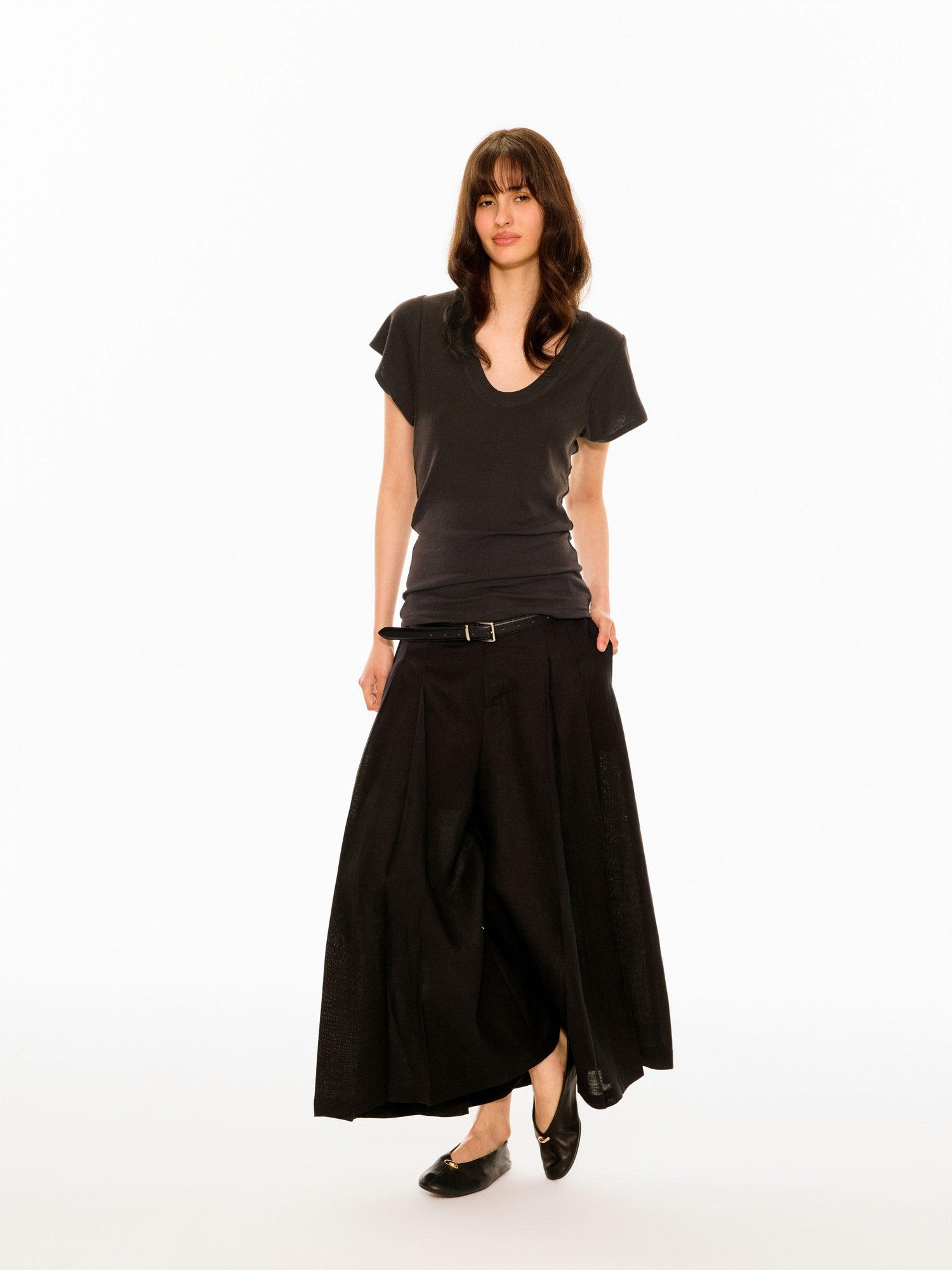 Northbutsouth Multicolor Layered U Neck Raw Edge Women&