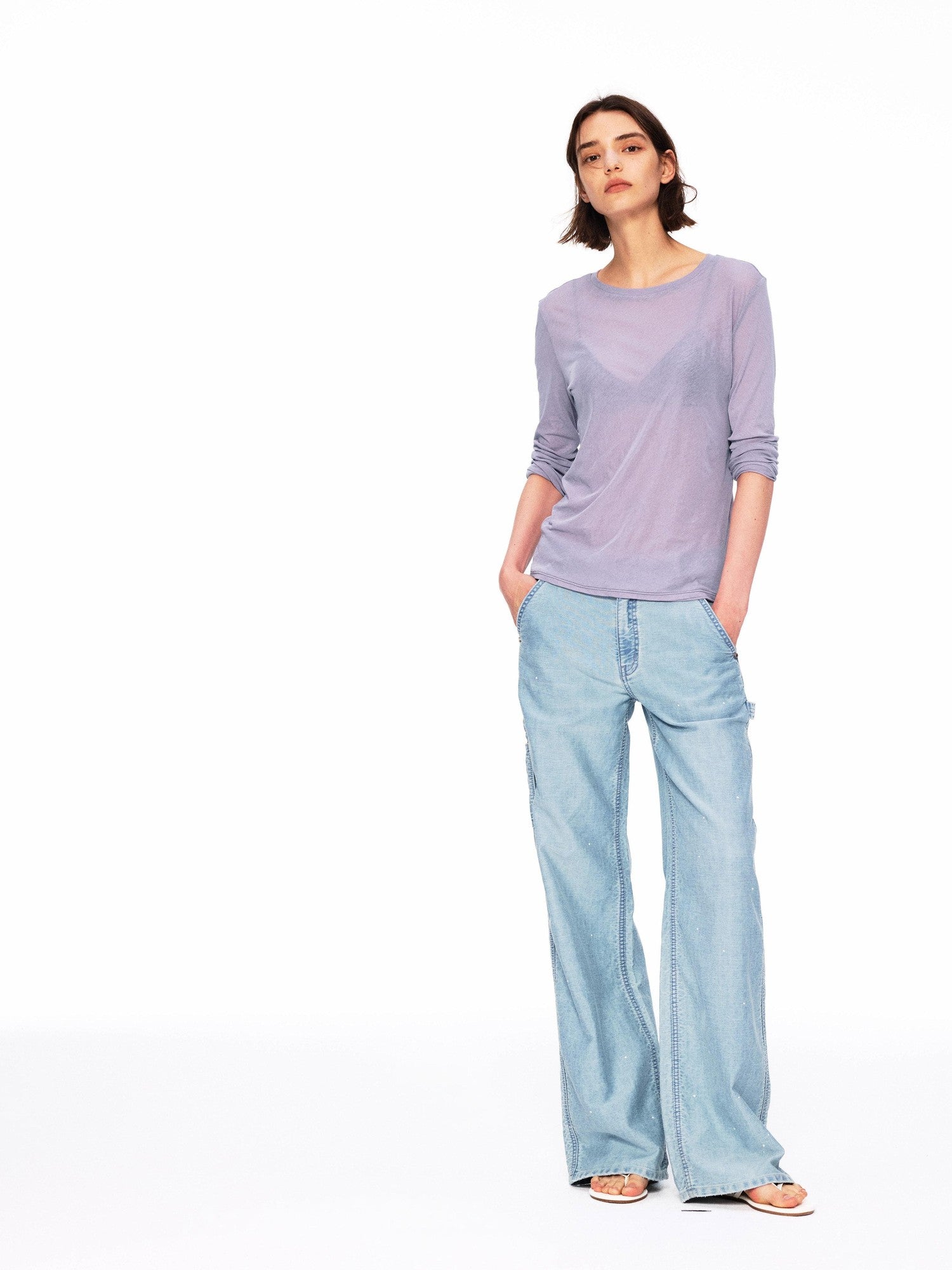Northbutsouth Multicolor Relaxed Slim Rolled Edge Women&