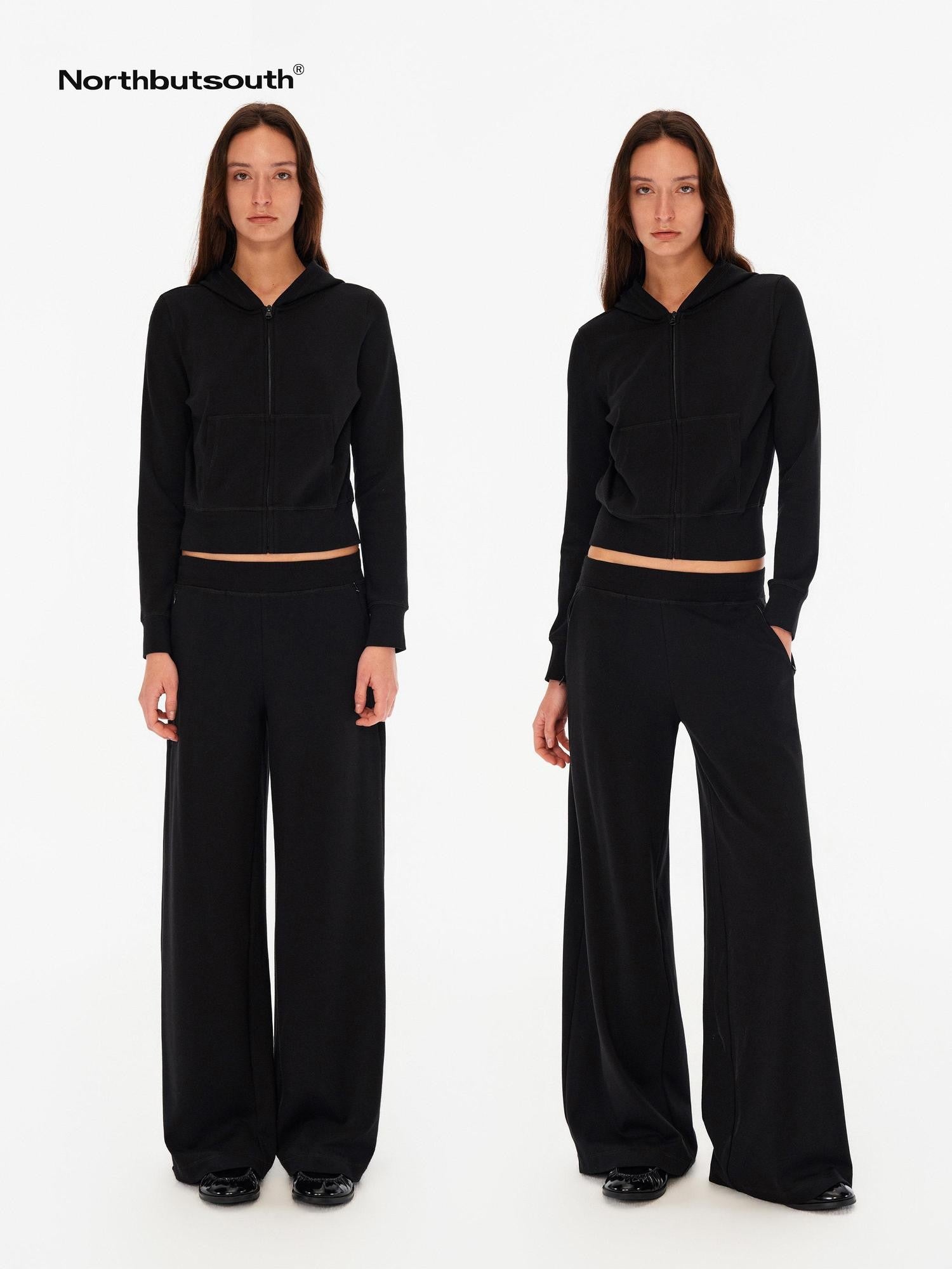 Northbutsouth Multicolor Wide Leg Mid Low Waist Loose Fit Women&