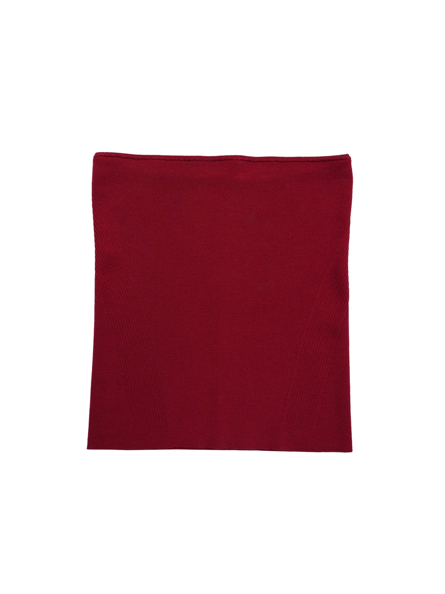 Multicolor Yangzi Wool High Elasticity Slimming Ribbed Tube Top