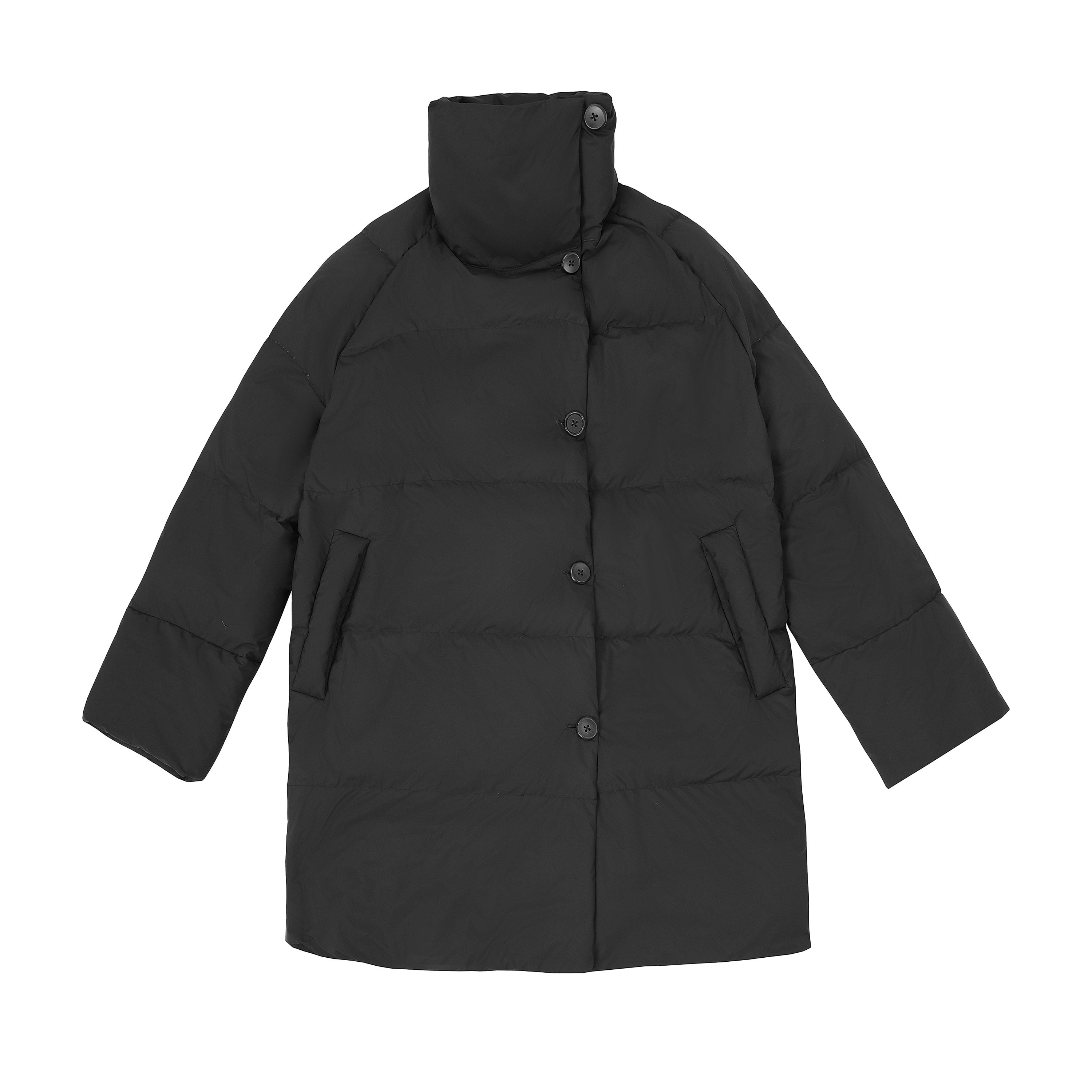 Northbutsouth_Nano_Lightweight_Raglan_Sleeve_Button_Loose_Straight_Women&