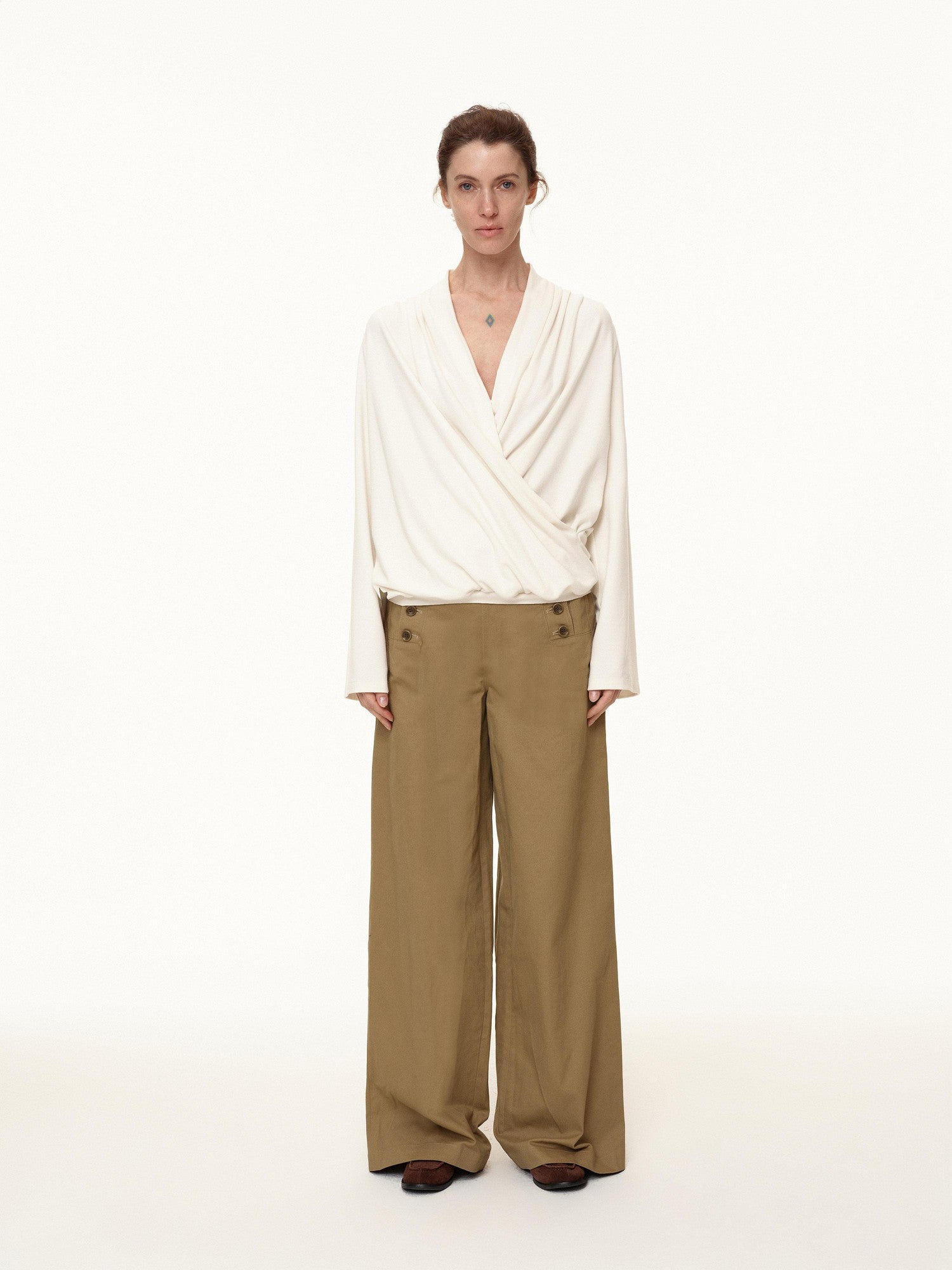 Northbutsouth Navy Deck Multi Button Relaxed Fit Women&