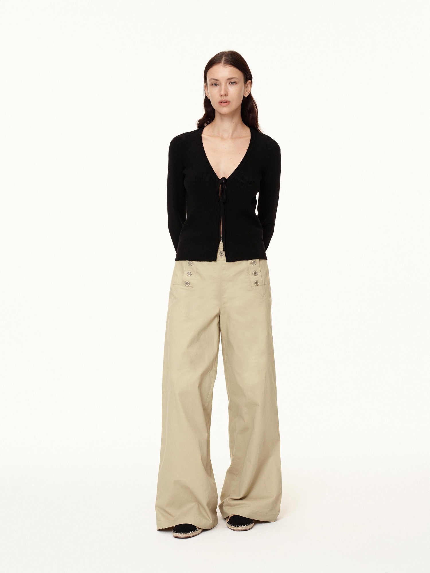 Northbutsouth Navy Deck Multi Button Relaxed Fit Women&