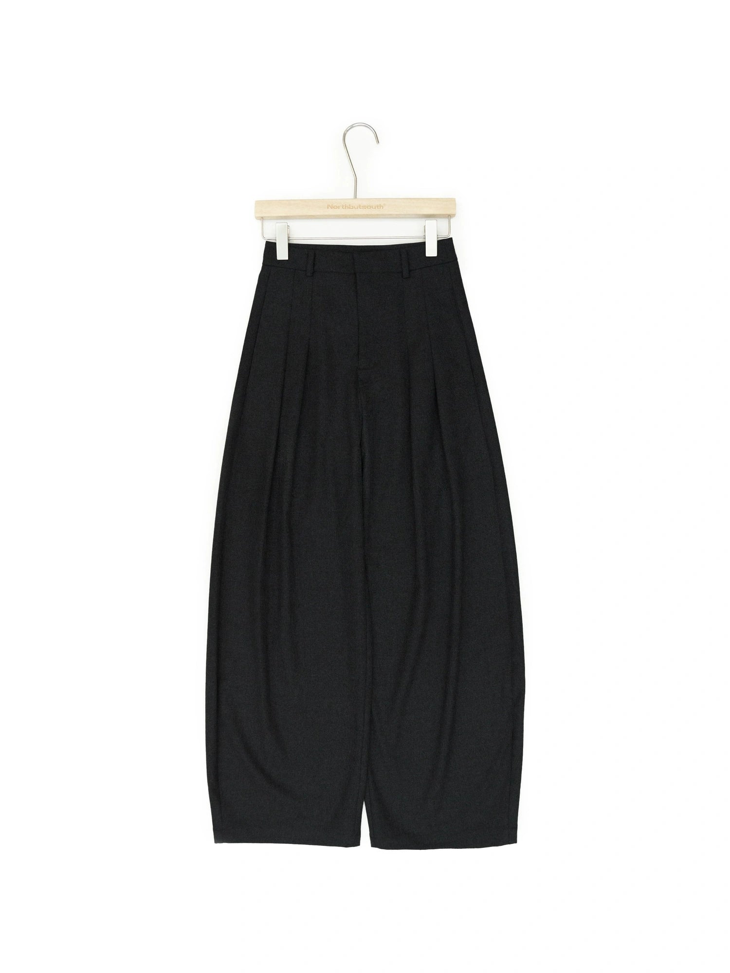 Pleated Flowy Wide Leg Trousers