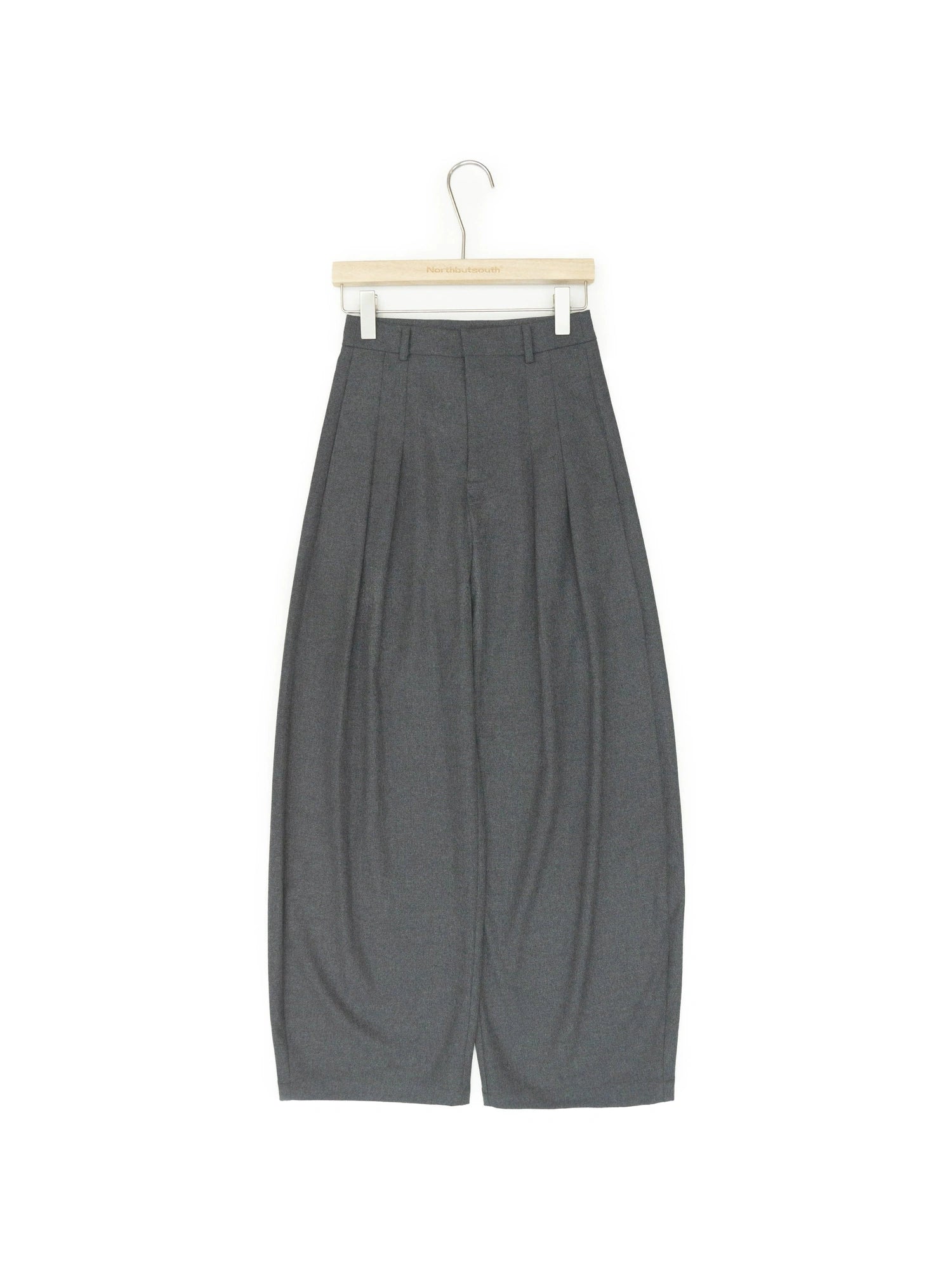 Pleated Flowy Wide Leg Trousers