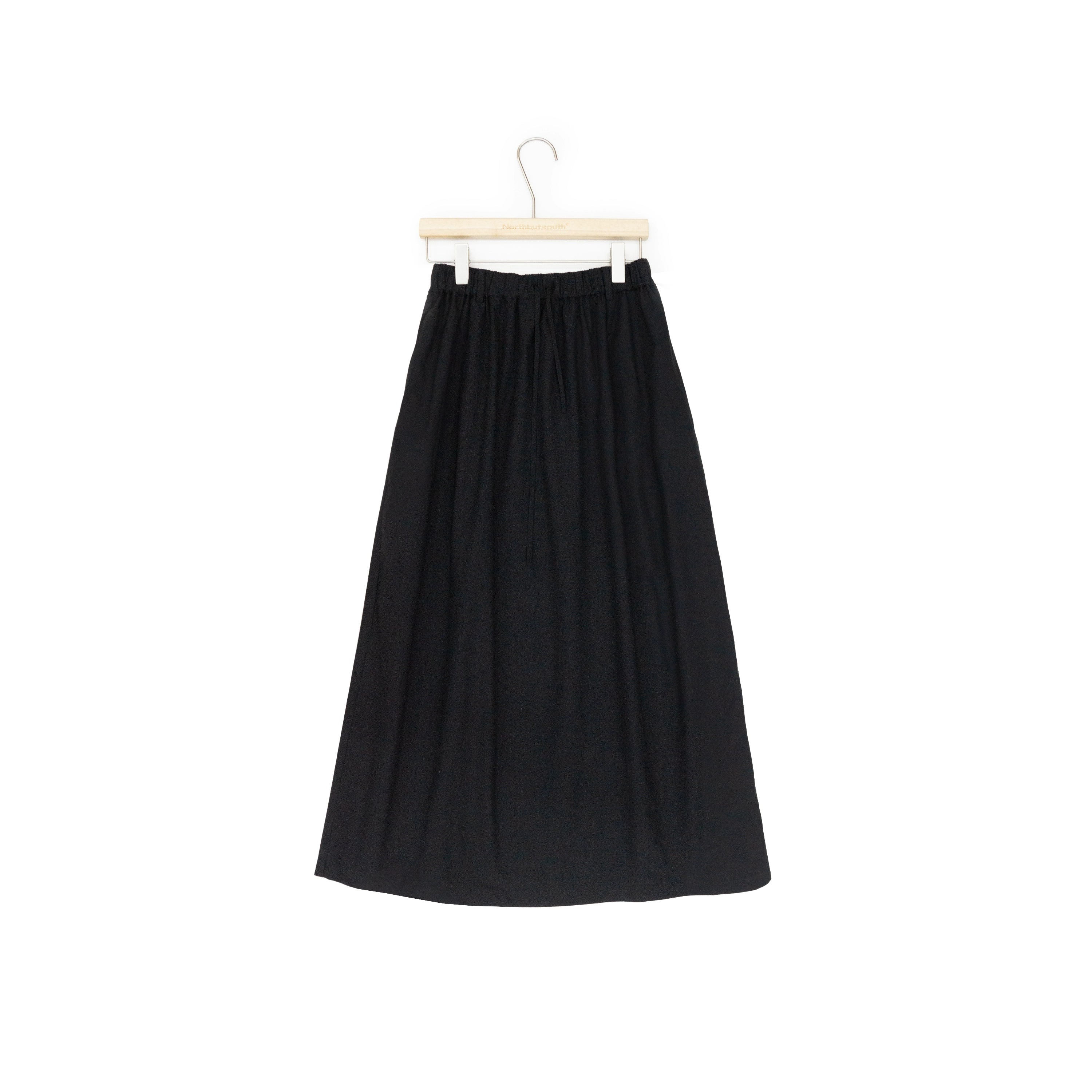 Northbutsouth Pleated Midi Skirt With Adjustable Drawstring Waist MISSTT