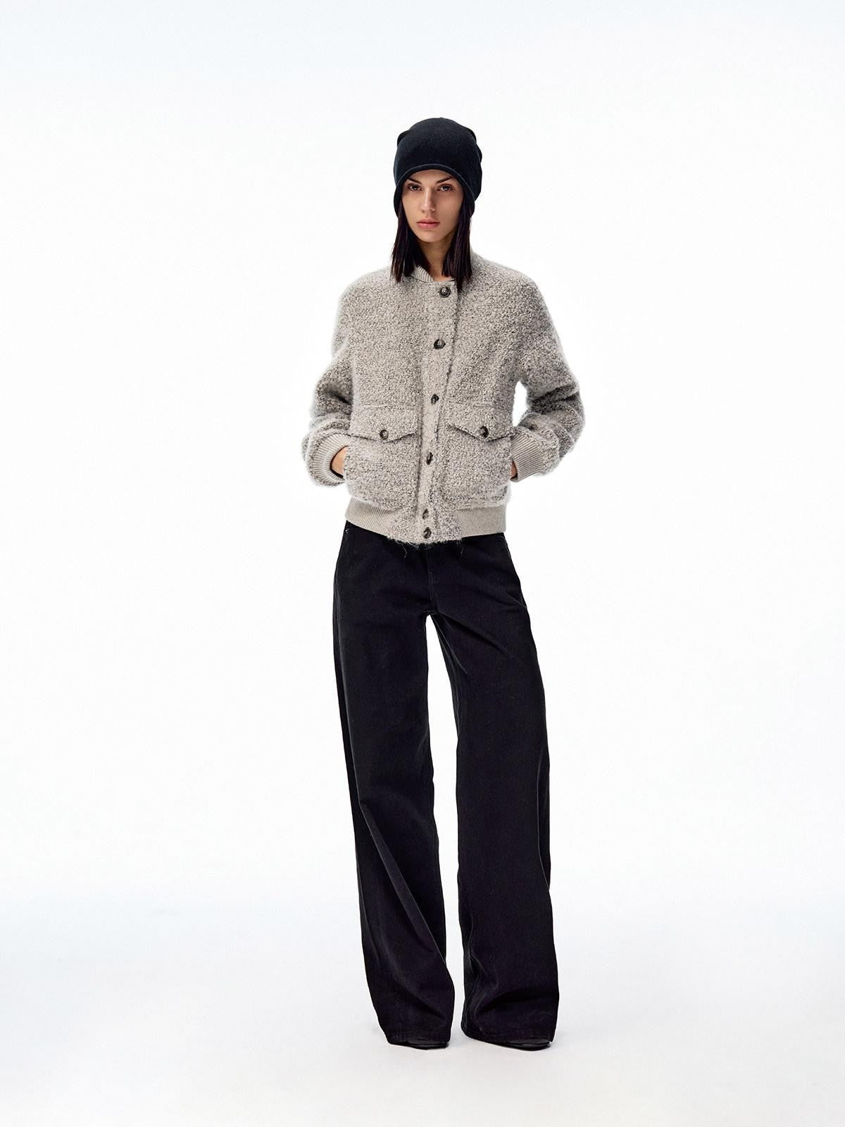 Northbutsouth Plush Alpaca Curly Texture Fluffy Women&