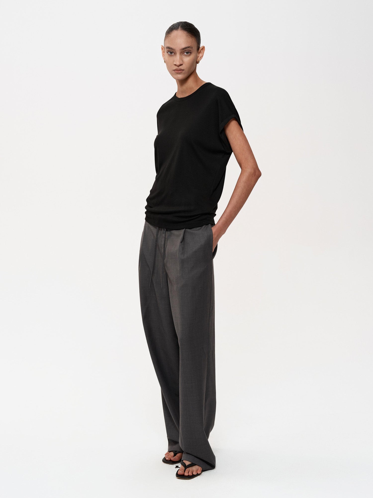 Northbutsouth Raglan Batwing Sleeve Cropped Relaxed Fit T-Shirt