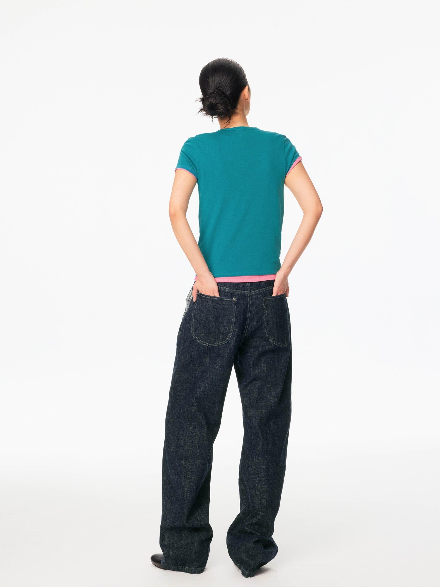 Northbutsouth Red Selvedge Tapered Mid Low Waist Women&