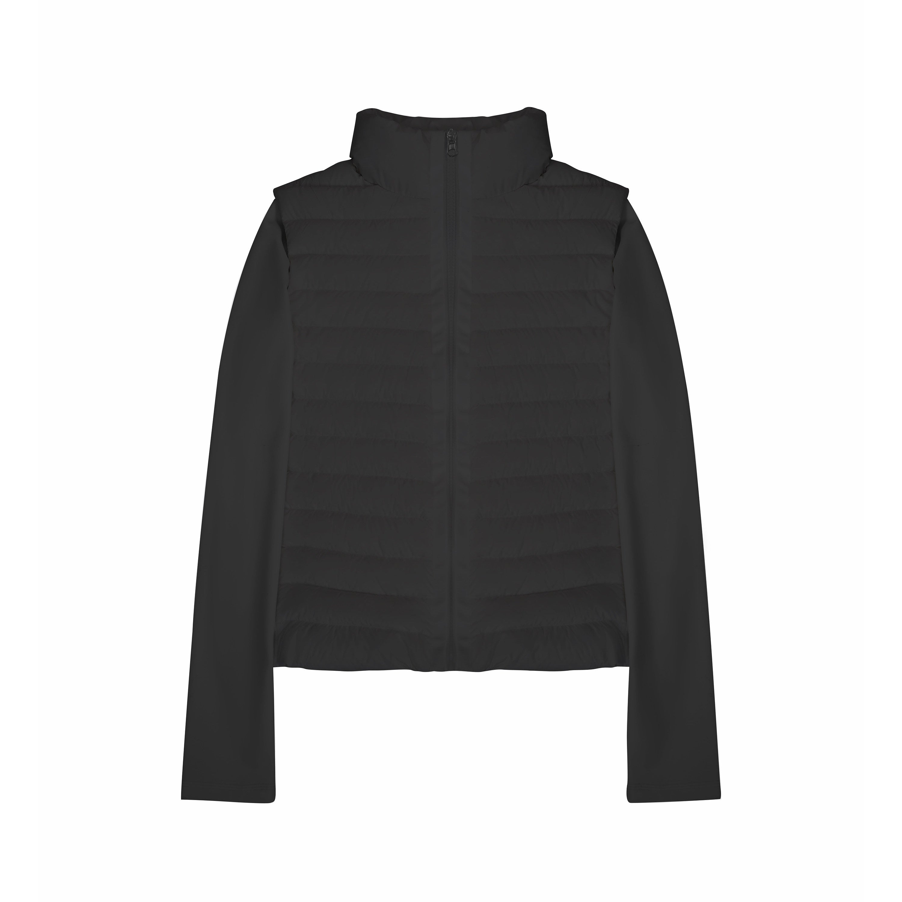 Northbutsouth_Ribbed_Layered_Slim_Fit_Stand_Collar_Women&