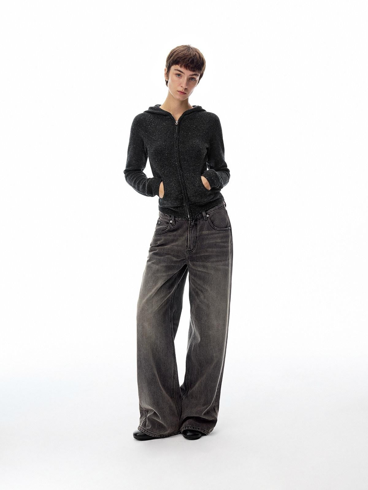 Northbutsouth Ribbed Pocketed Cropped Women&