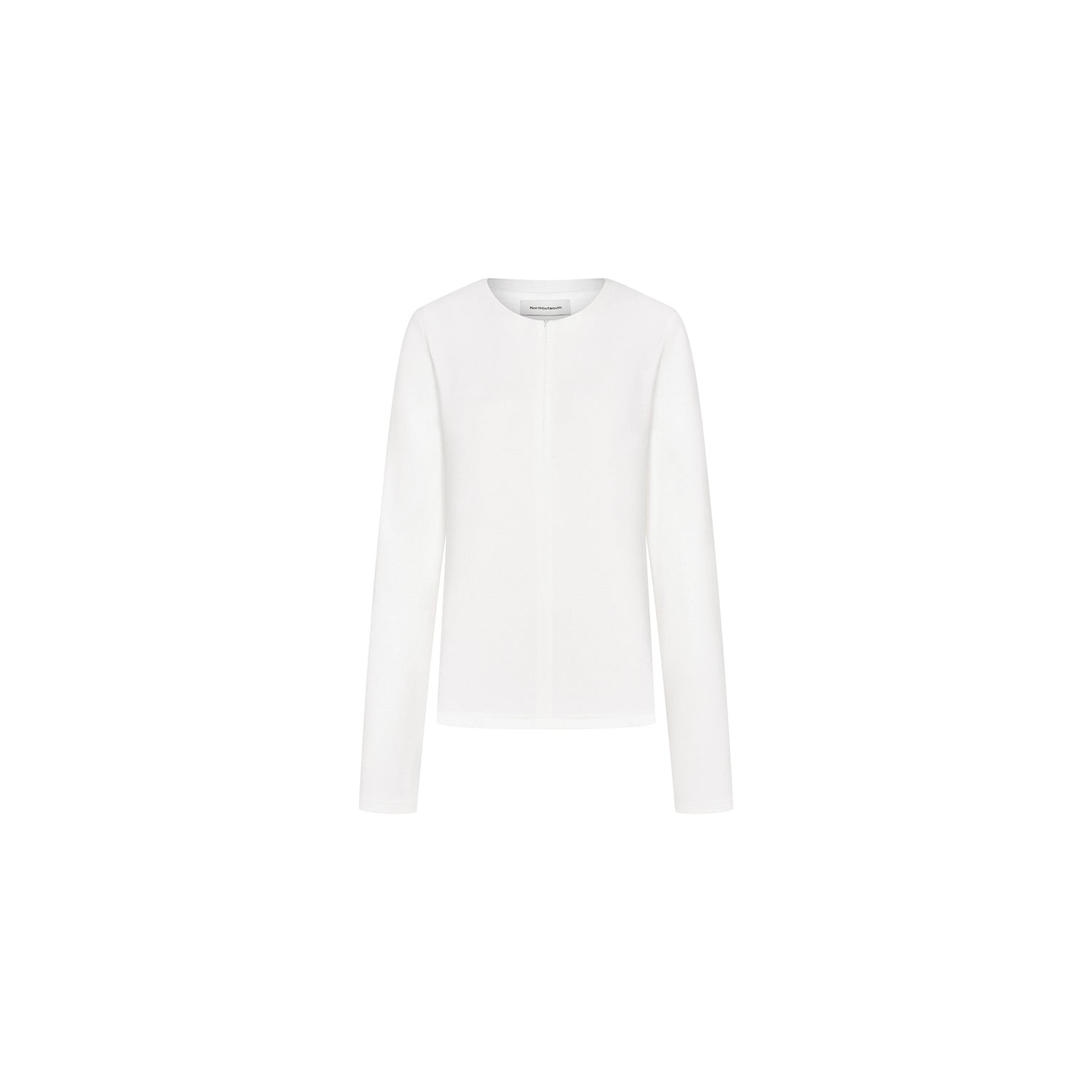 Northbutsouth Round Neck Semi Zip Layering Top MISSTT