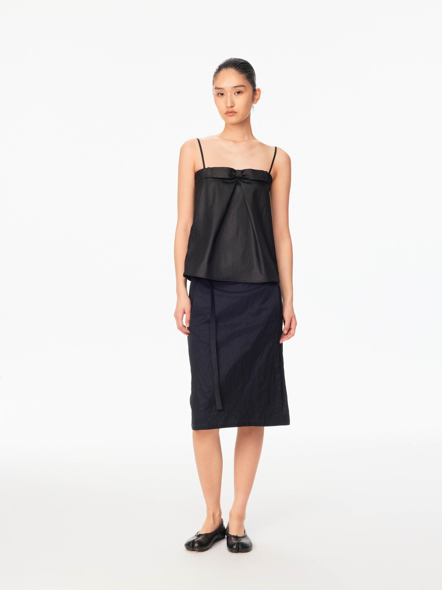 Northbutsouth Shiny Textured Straight Belted Women&
