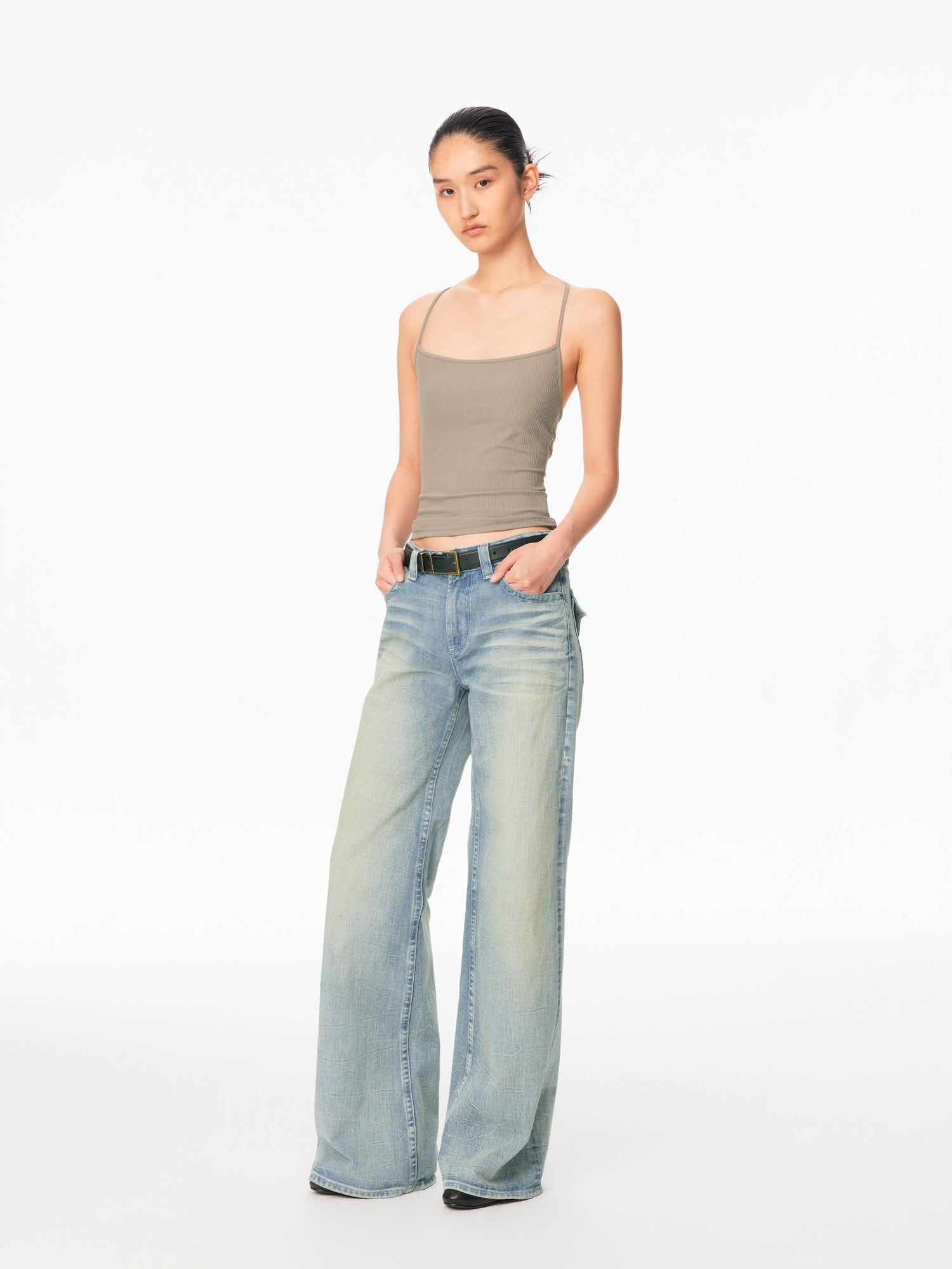 Northbutsouth Sleek Y Back Thin Strap Adjustable Slim Stretch Women&