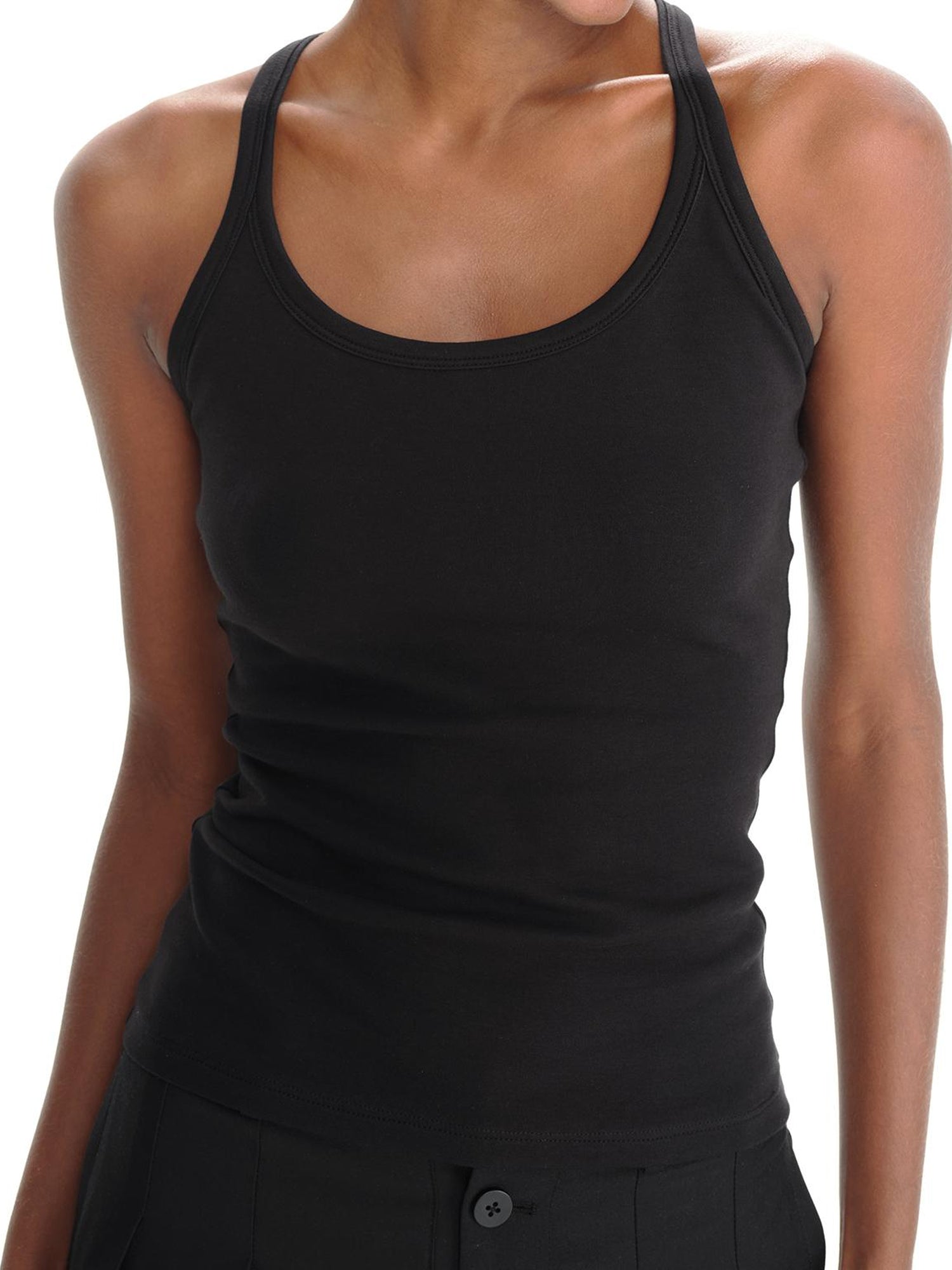 Northbutsouth Sleeveless Slim Fit Long Ribbed Tank Top